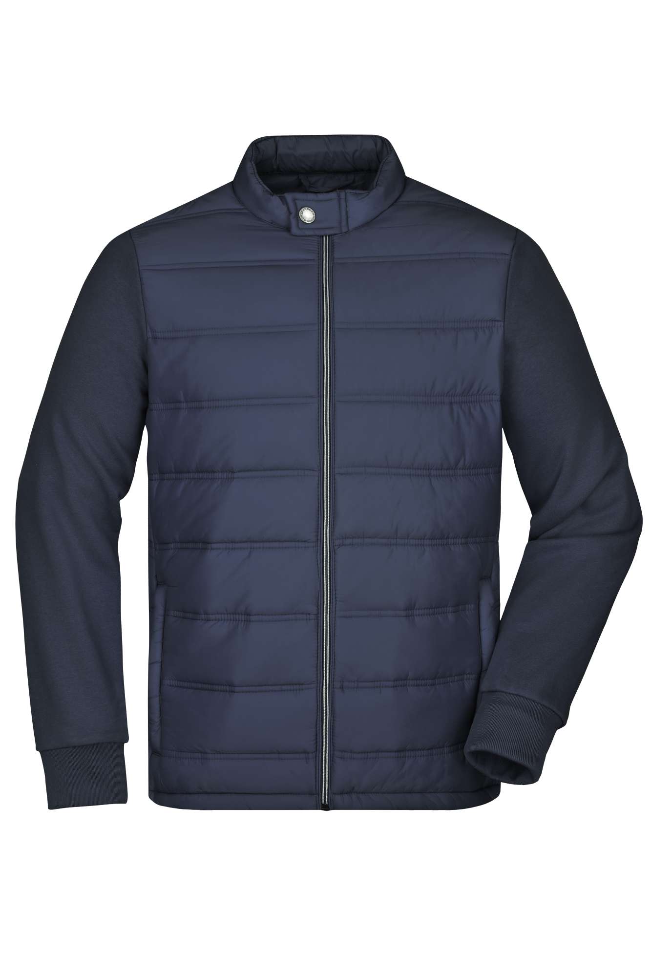 Hybrid Sweat-Jacke mit Wattierung