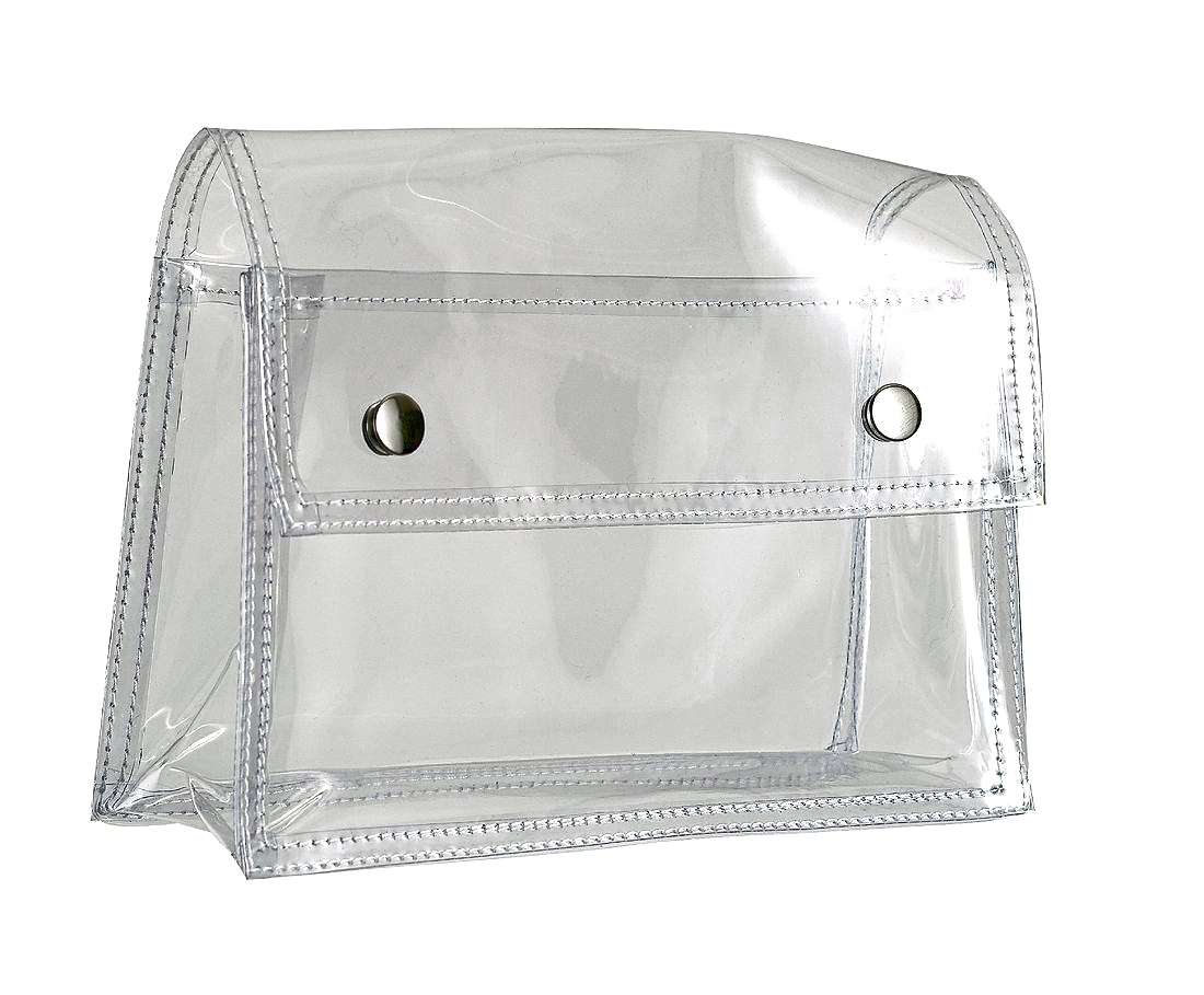 Transparente Universaltasche mit Druckknöpfen