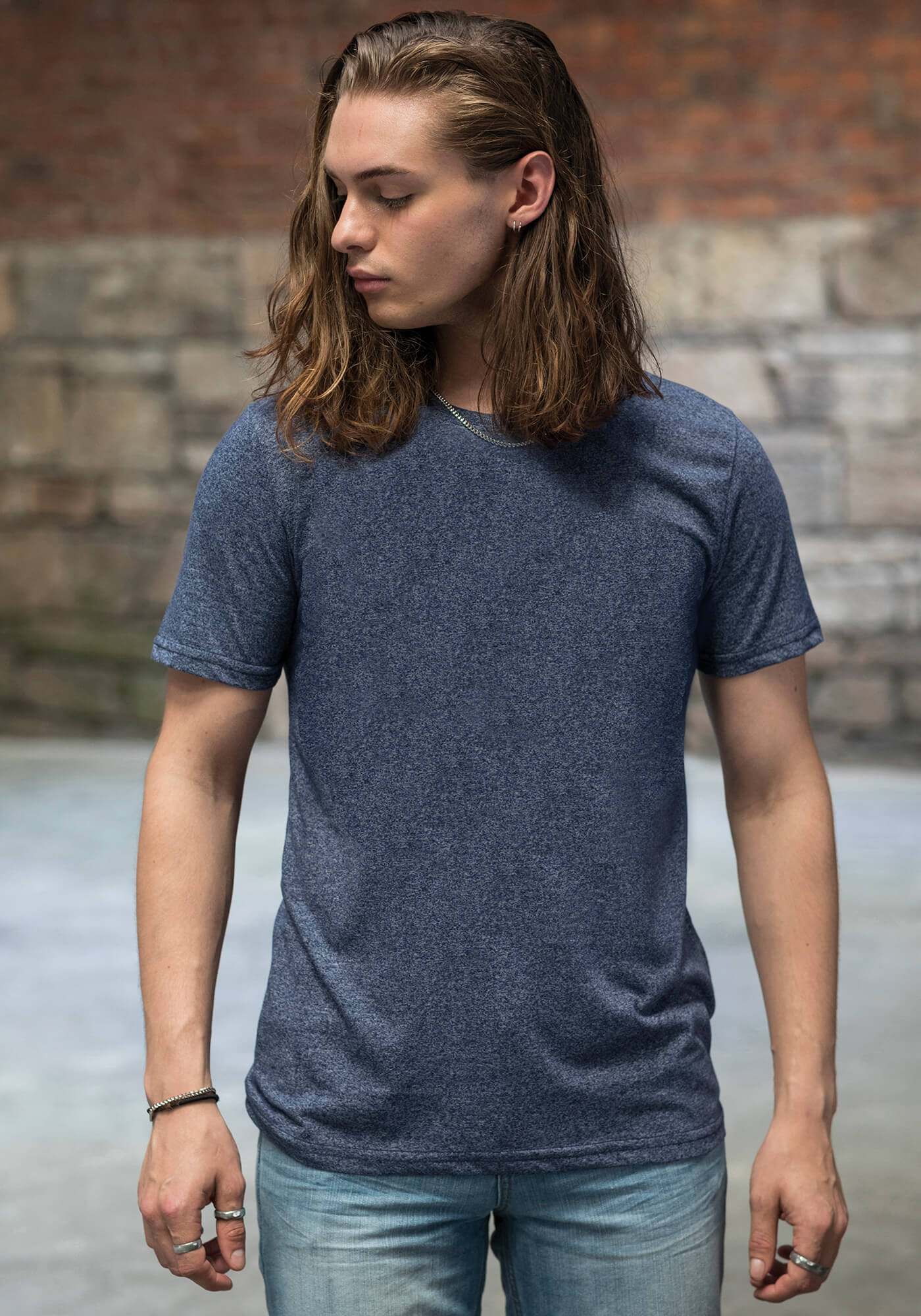 T-Shirt mit modernem Schnitt für Herren