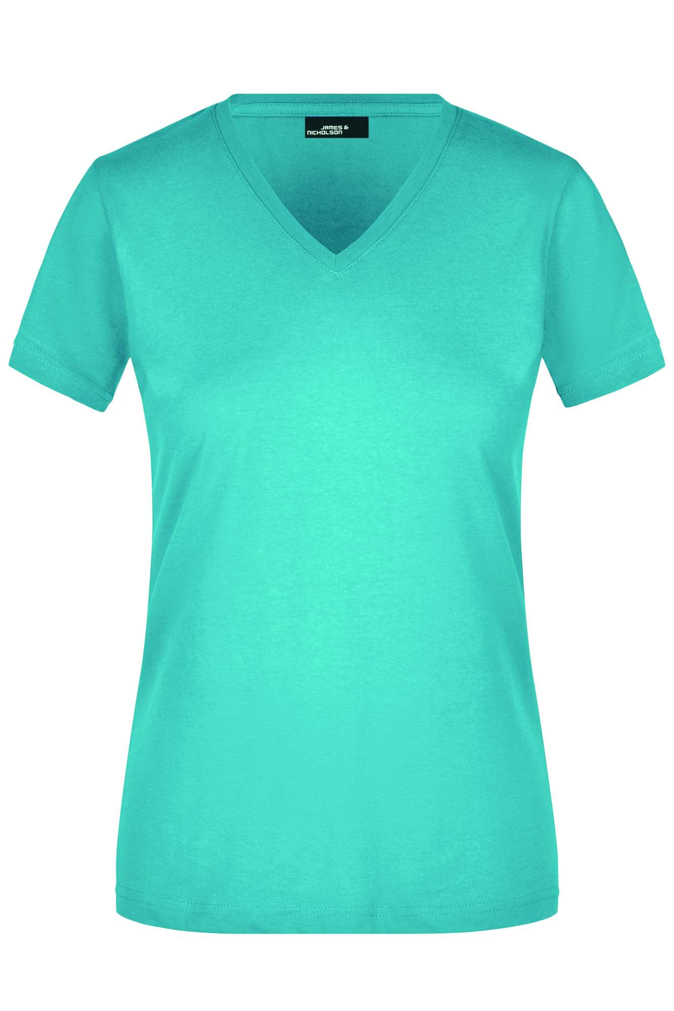 Slim Fit V-Neck T-Shirt für Damen