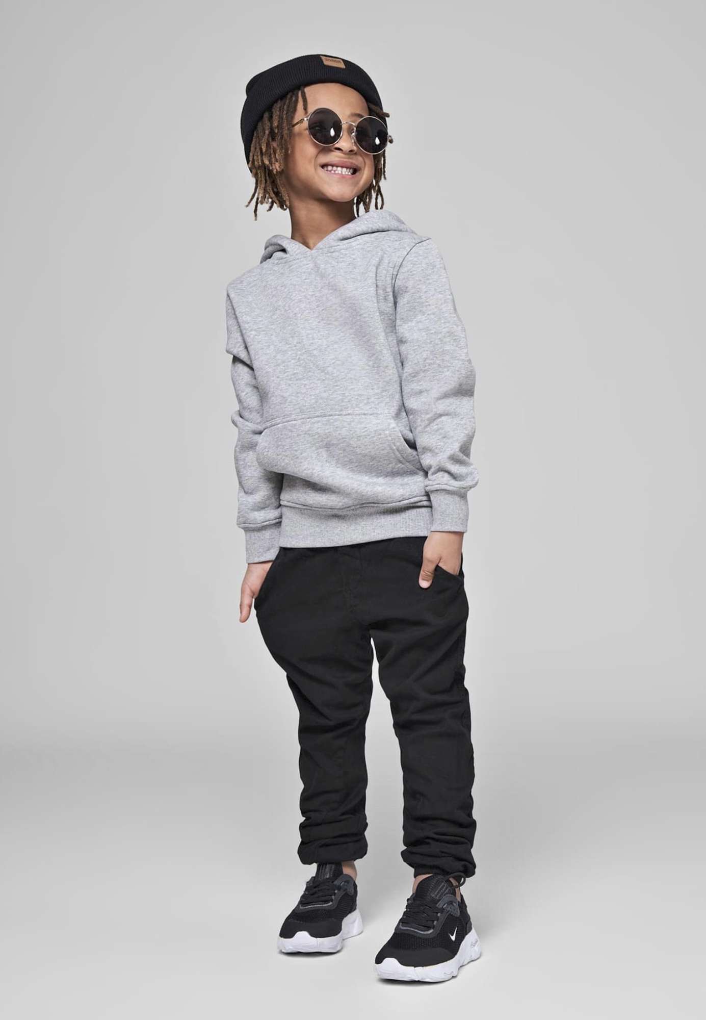 BuildYourBrand Kids' Basic Hoody 2023 mit Kängurutasche, Dusk Rose 122/128, BY117