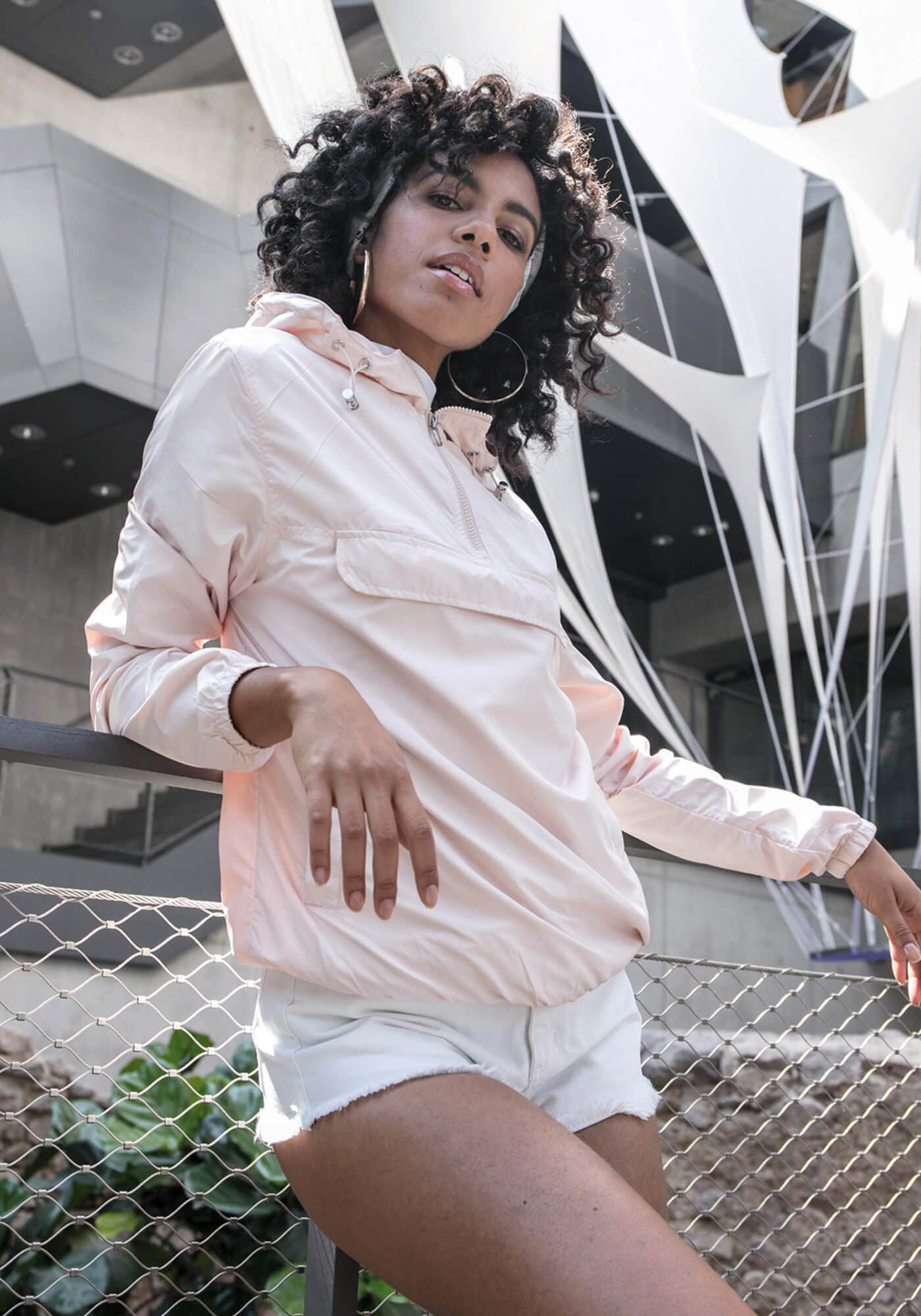Basic Pull Over Jacke, Kapuze für Damen