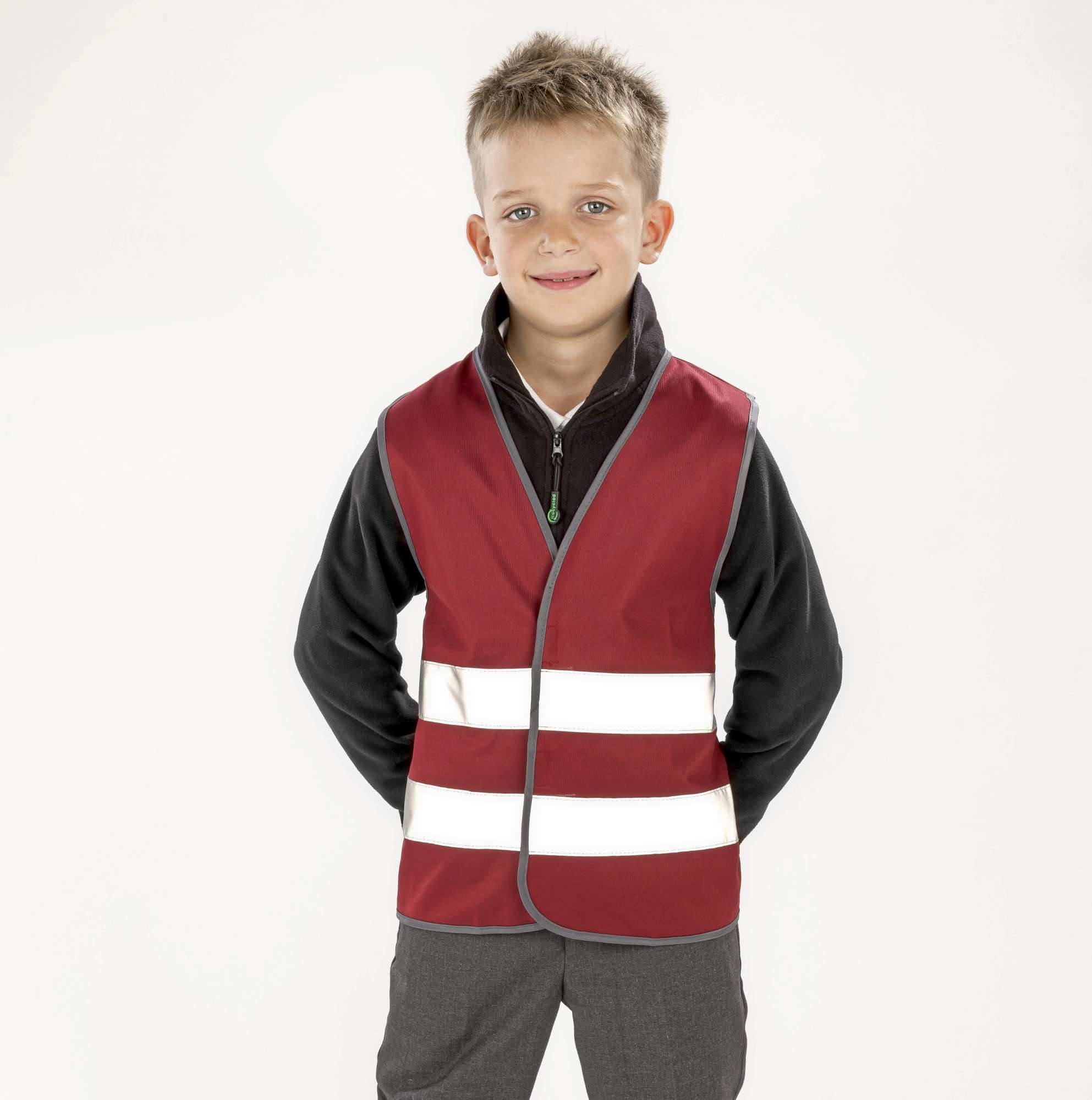 Junior Sicherheitsweste mit reflektierenden Streifen