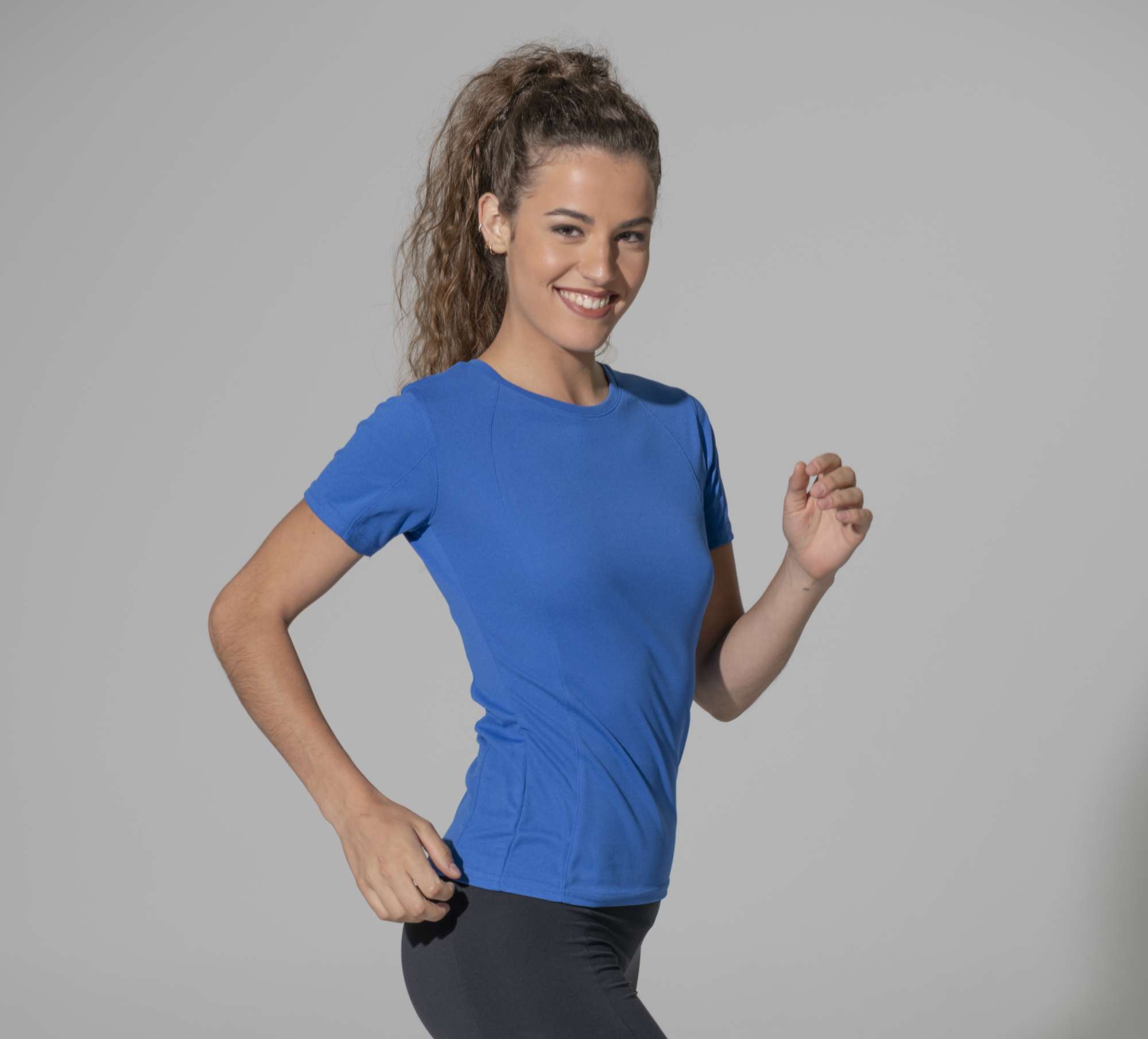 Sport T-Shirt Damen, taillierter Schnitt