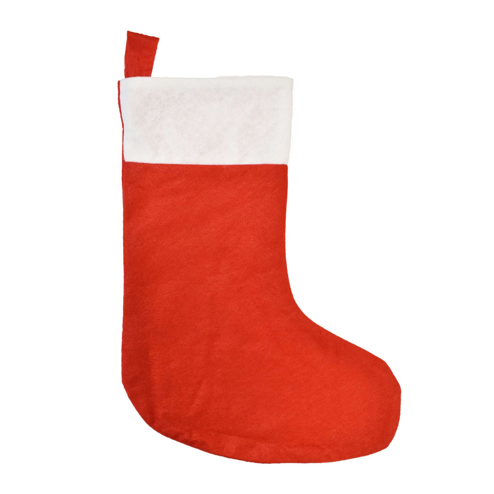 Weihnachtsstrumpf rot aus Polyester