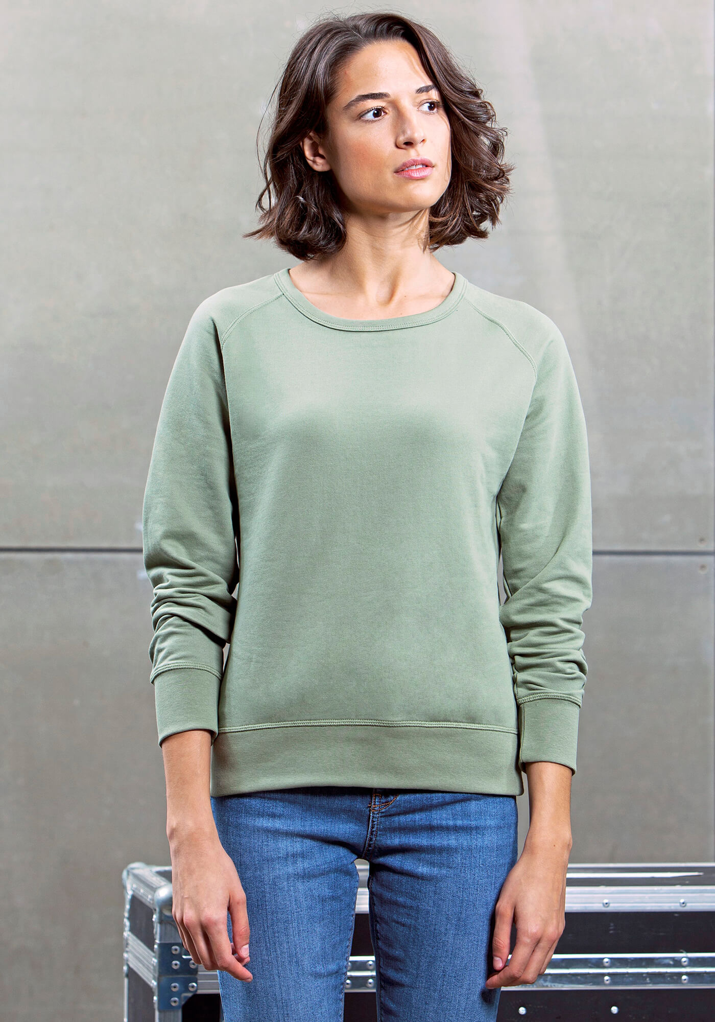 Mantis Kastiges Sweatshirt aus Bio-Baumwolle, White XL, P77