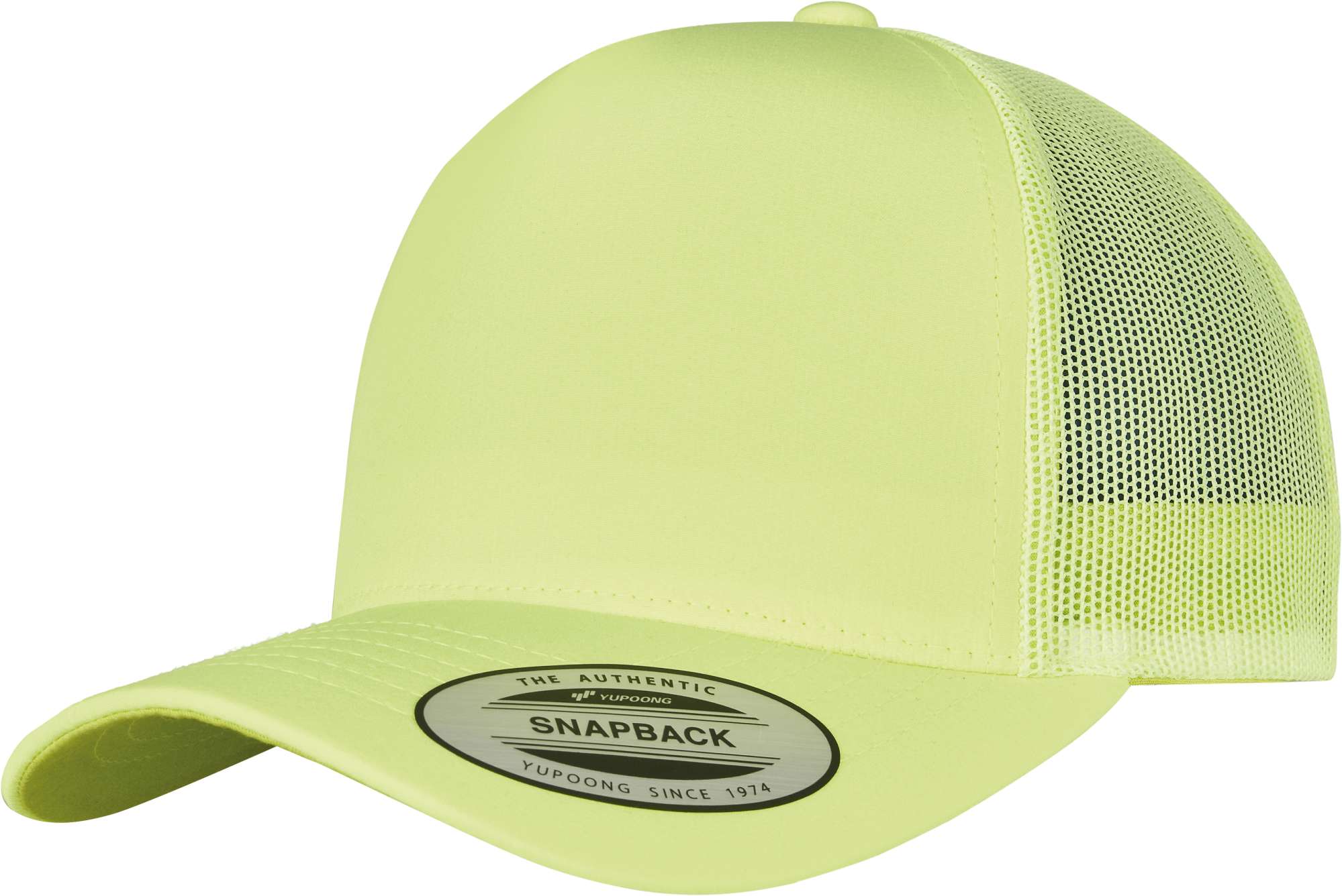Neon Retro Trucker Cap in Gelb/Orange