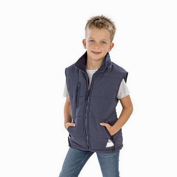 Result Junior Ultra Padded Bodywarmer mit Kapuze, Navy XL (11-12), RT88J