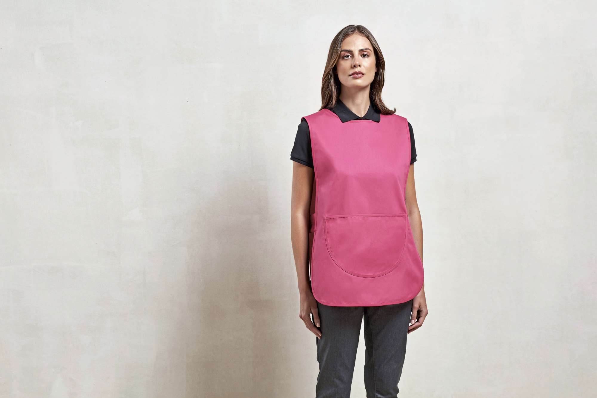 Damen-Tabard mit Tasche und Druckknopf