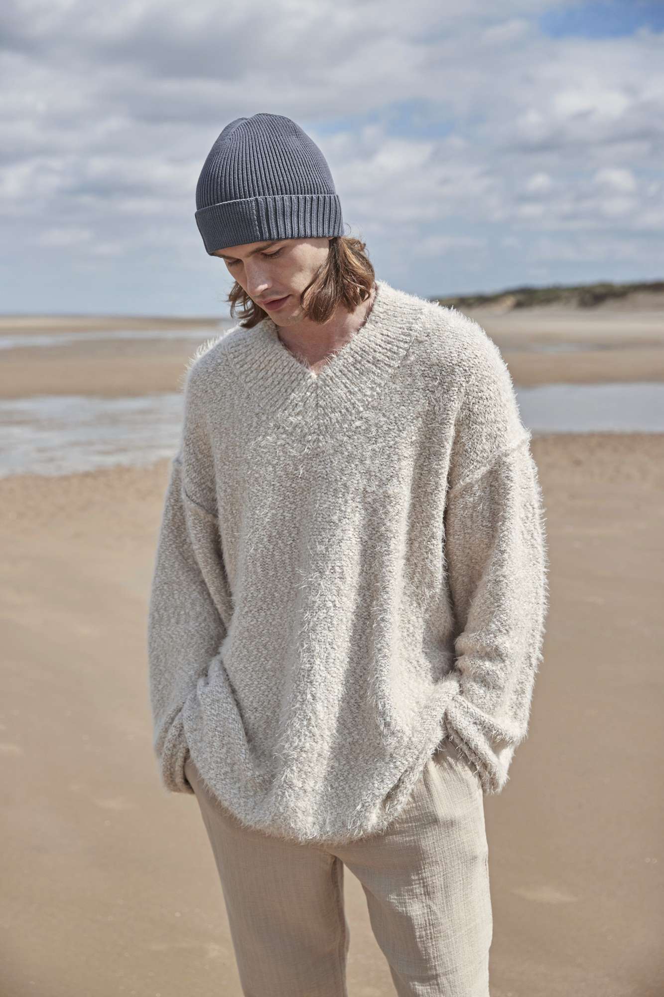 Bio-Baumwolle Beanie mit Patch