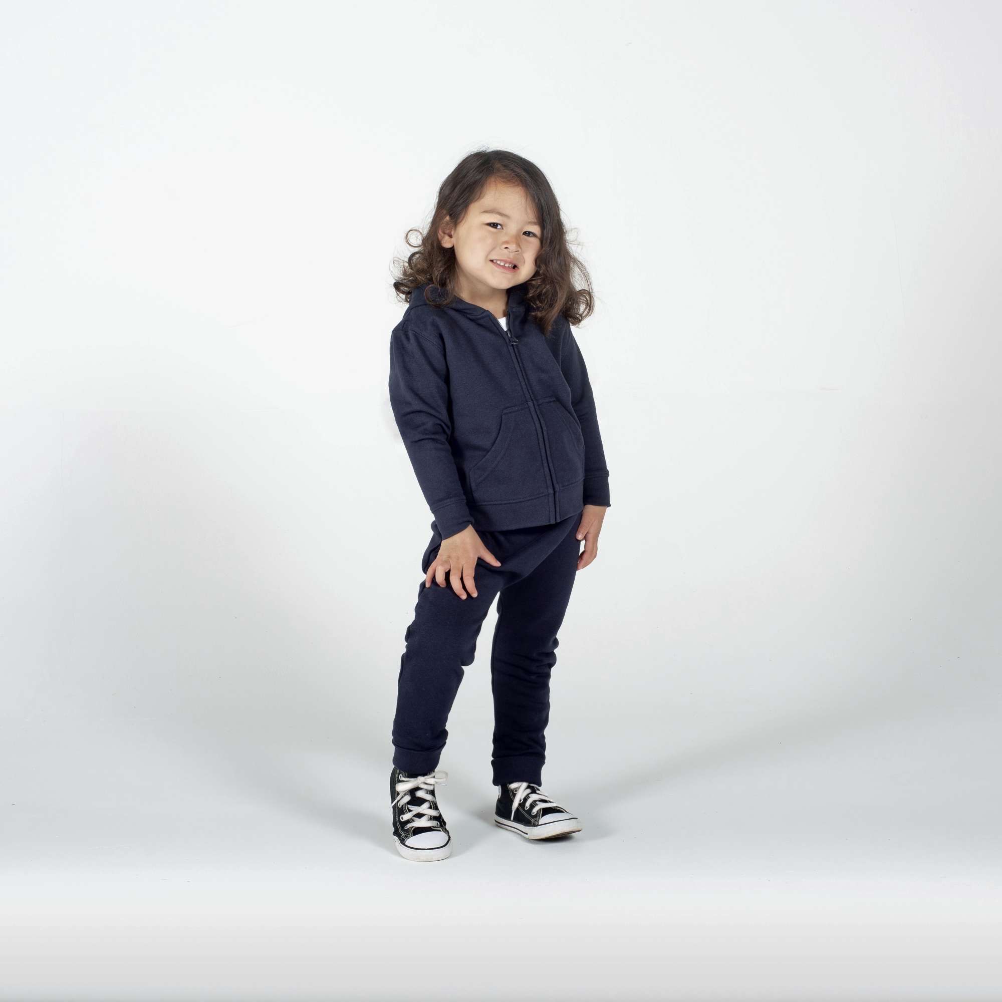 Larkwood Bequeme Kinder Joggers mit Umschlagmanschetten, Heather Grey 6/12 Monate, LW062