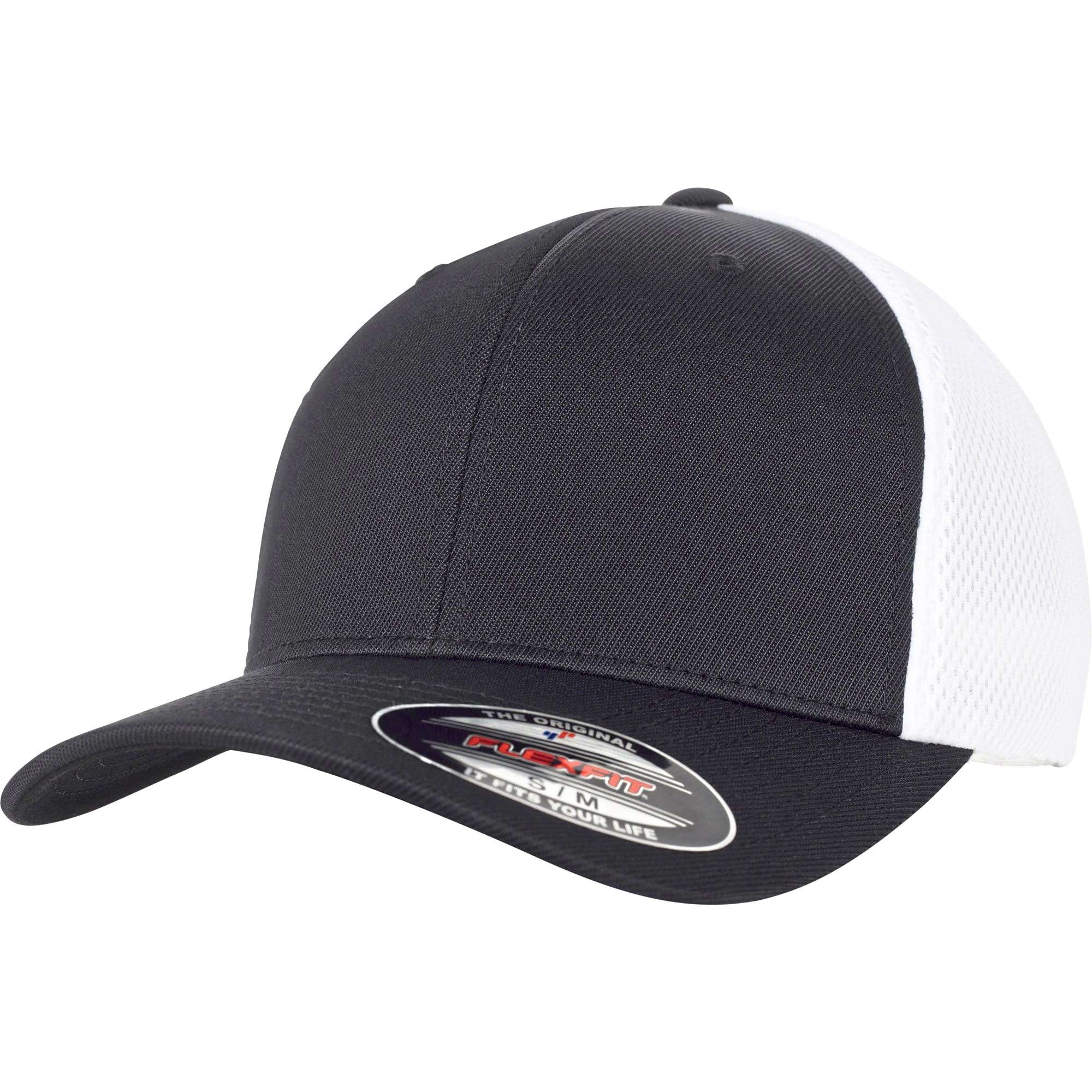 Flexfit Ultrafibre Airmesh 2-Tone Cap, Black/White S/M, FX6533T