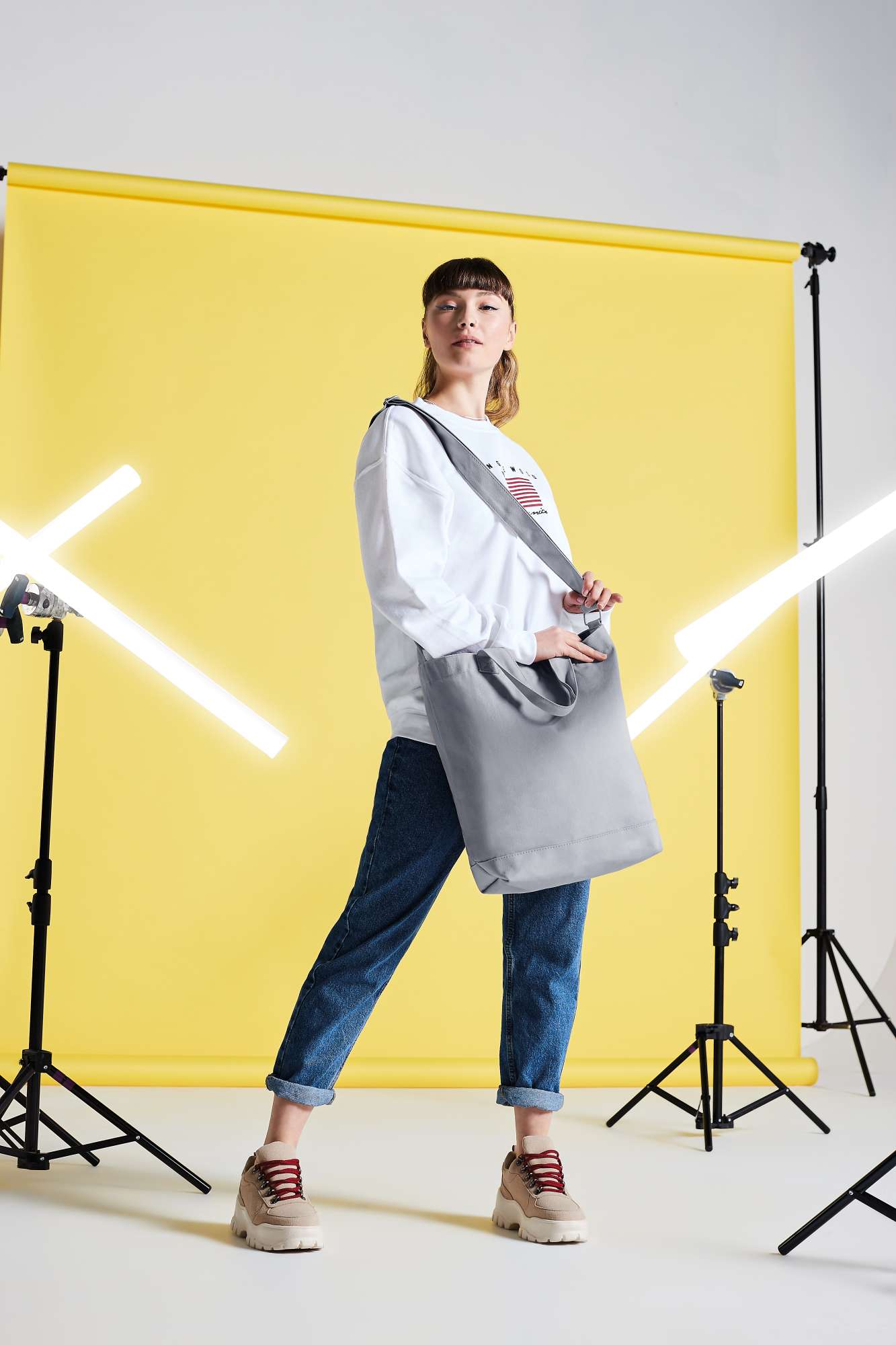 Canvas Day Bag mit Innentasche