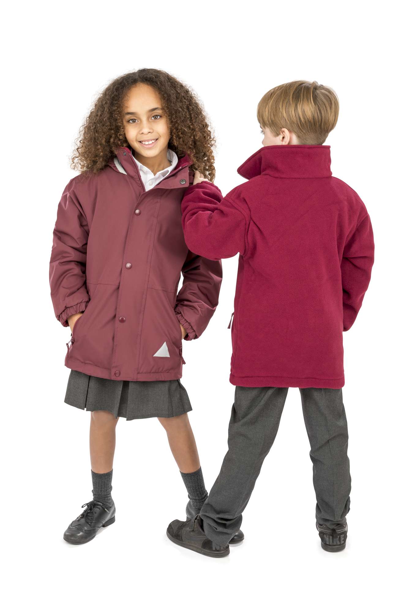 Result Wendbare Fleecejacke für Kinder, wasserdicht, Purple/Purple XL (11-12), RT160Y
