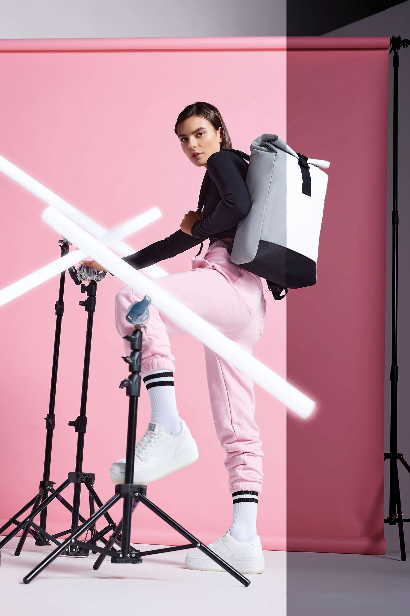 Reflektierender Roll-Top Rucksack 15L