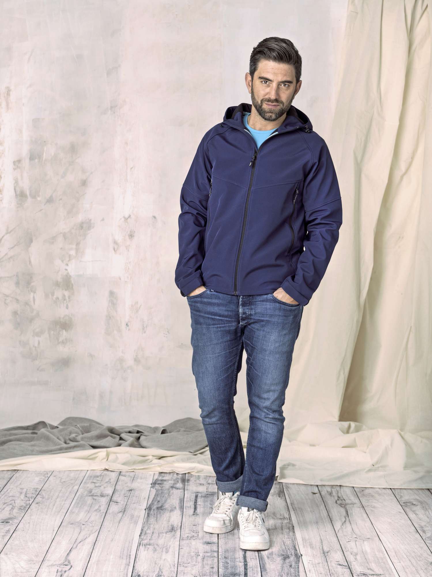 Elevate NXT Softshelljacke mit Microfleece-Bonding für Herren, Storm Grey XL, EL37504