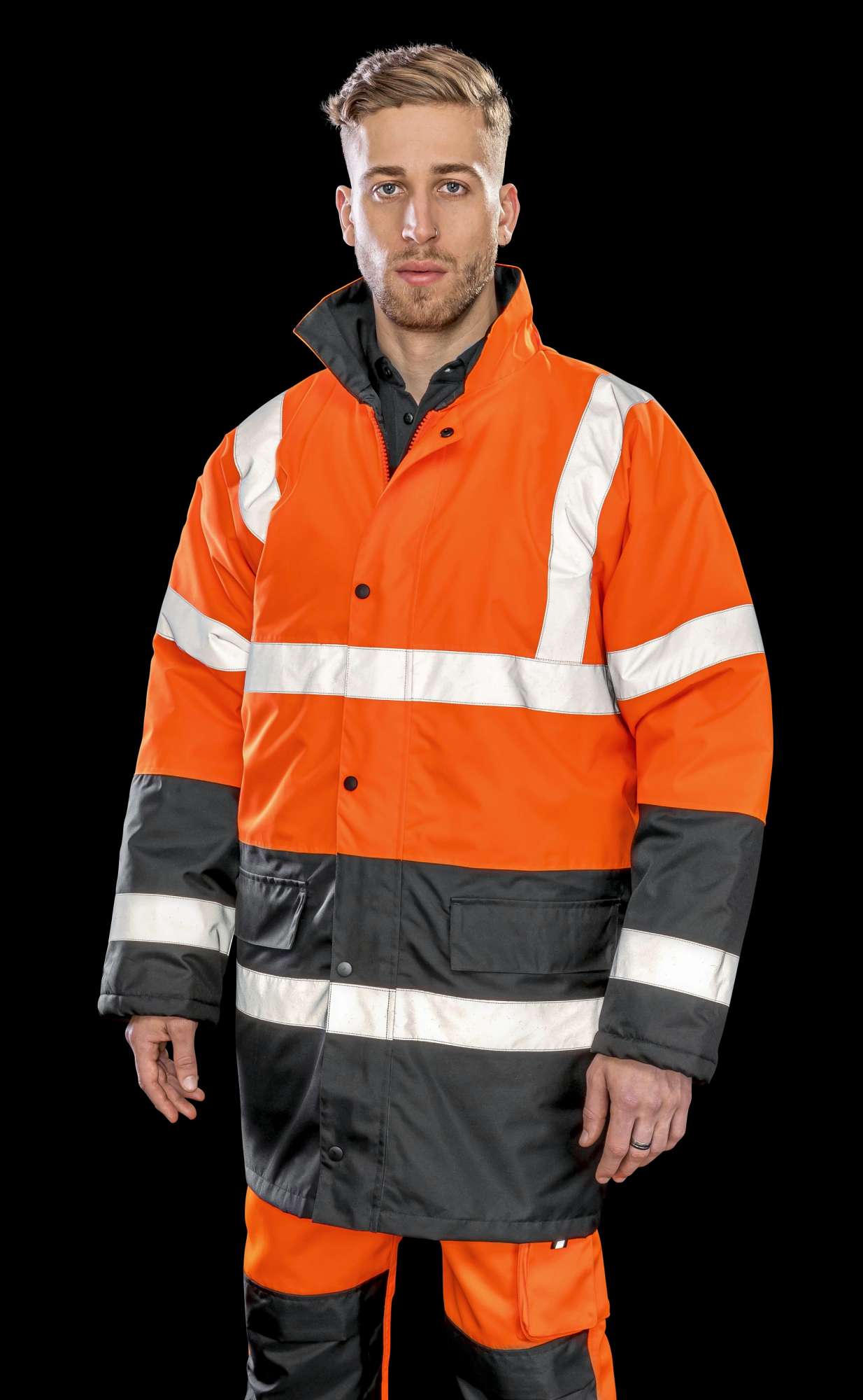 Motorway 2-Tone Sicherheitsjacke mit Kapuze
