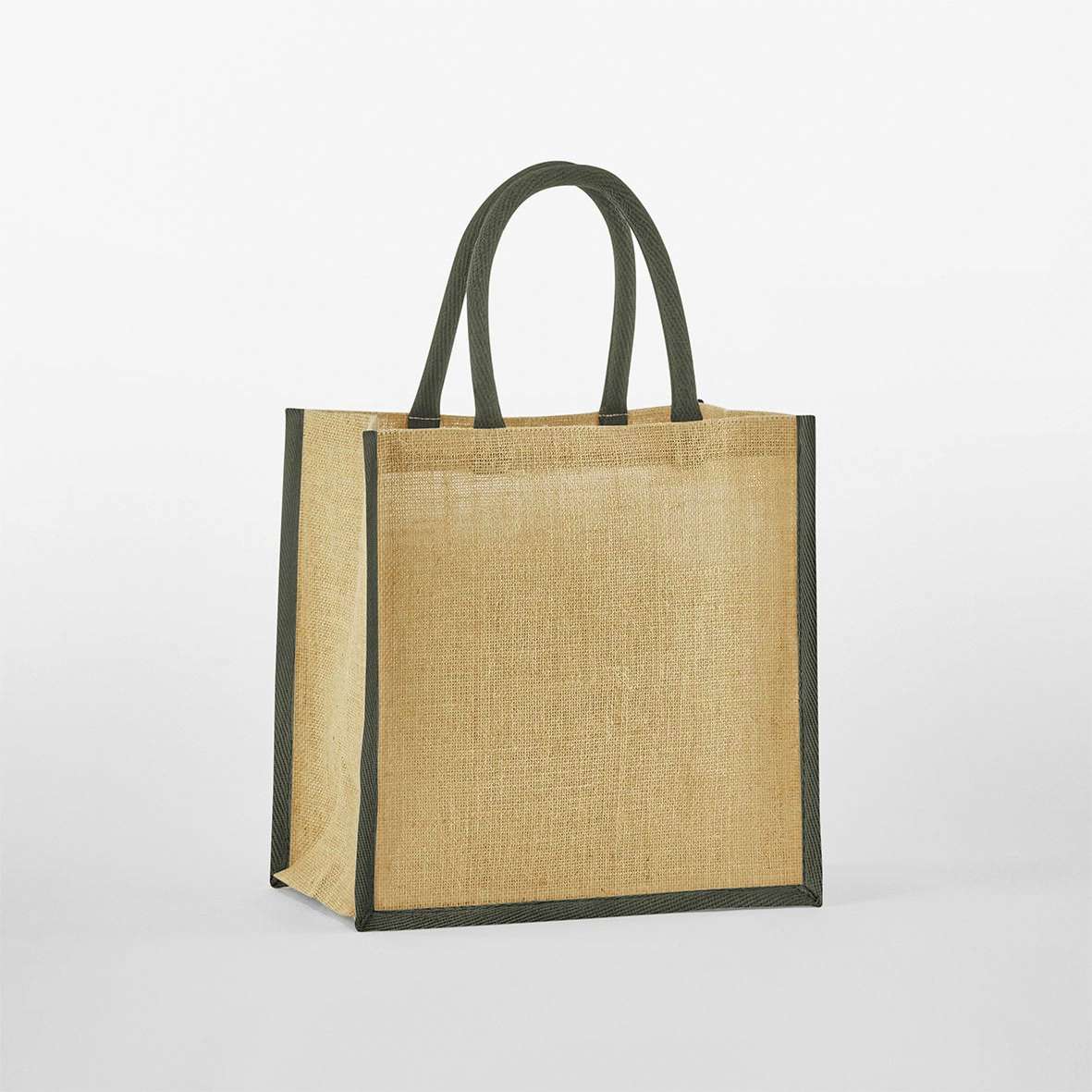 Westford Mill Mini-Geschenktasche aus Jute, starr, Natural/Natural 26 x 22 x 14 cm, WM477