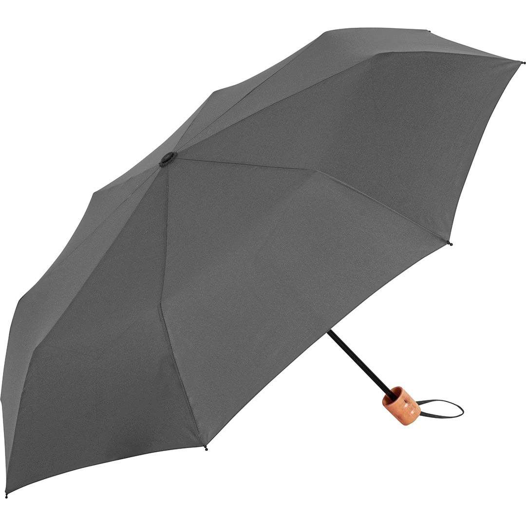 Mini-Taschenschirm ÖkoBrella mit Holzgriff