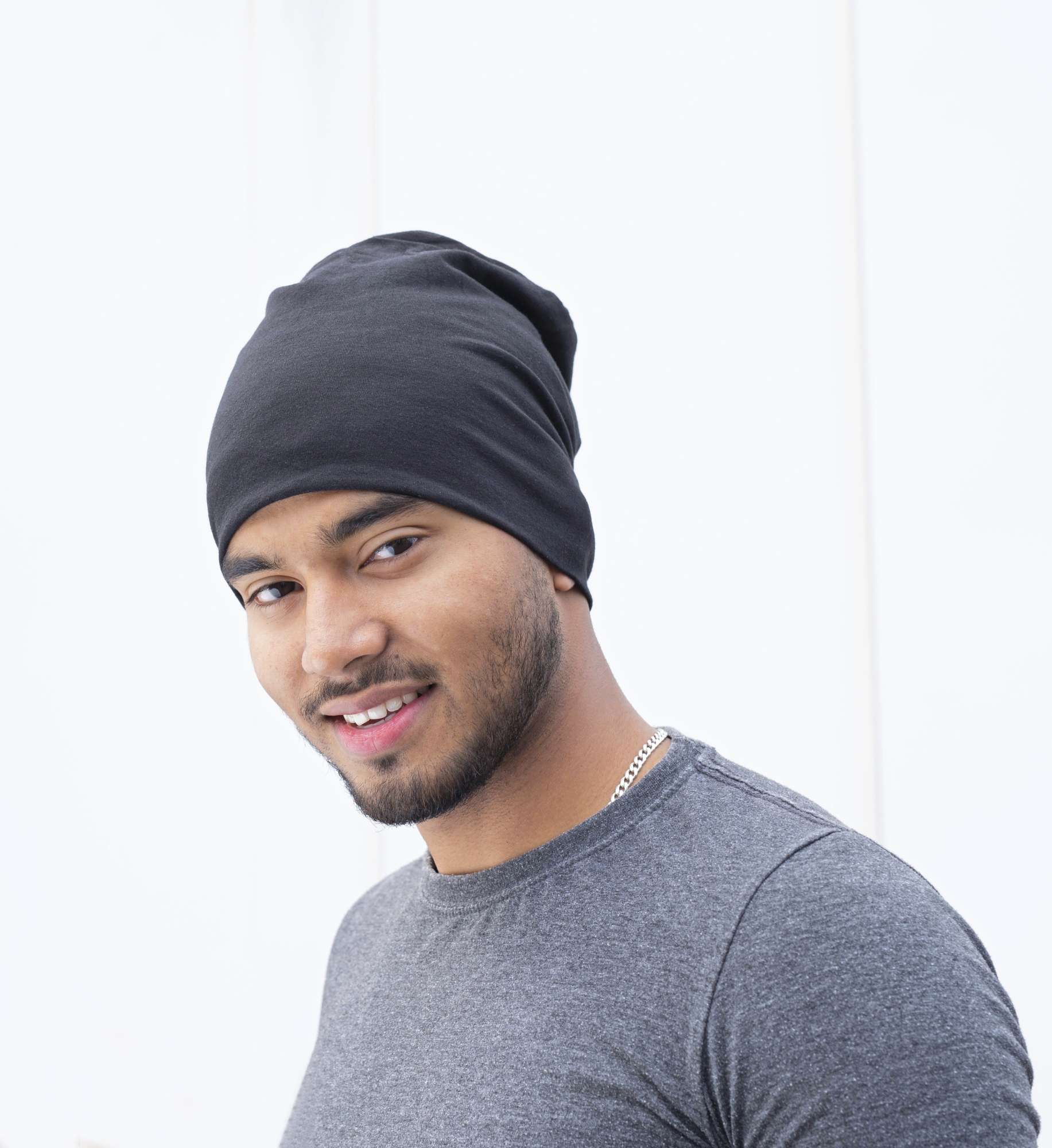 Brain Waves Bio-Baumwolle 24/7 Beanie Doppellagig, Navy One Size, BW8021