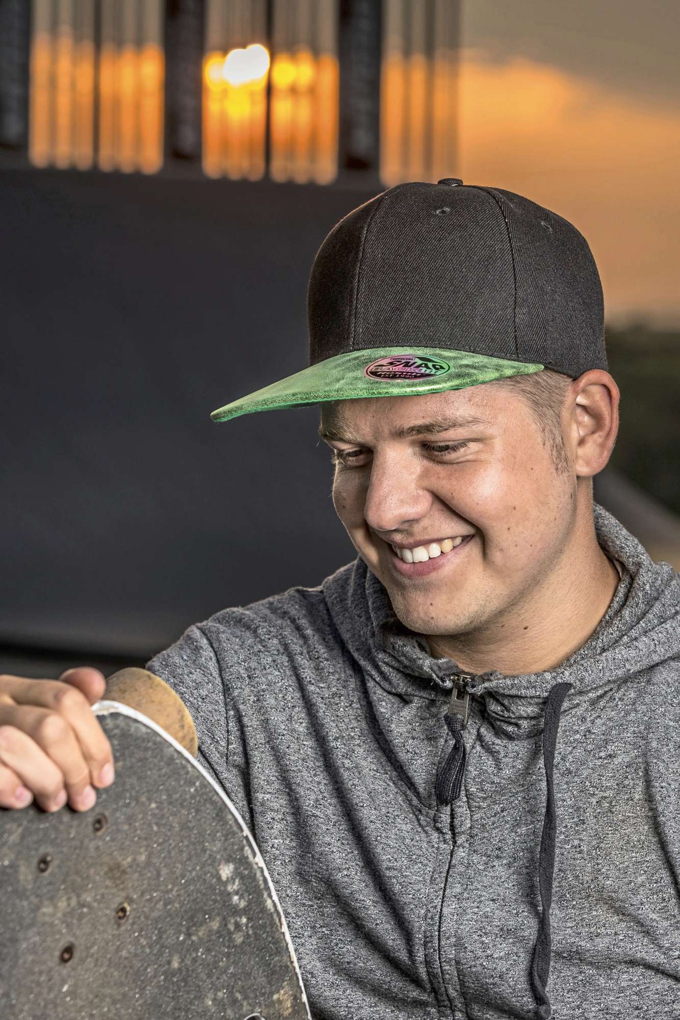 Bronx Glitter Peak Snapback Cap