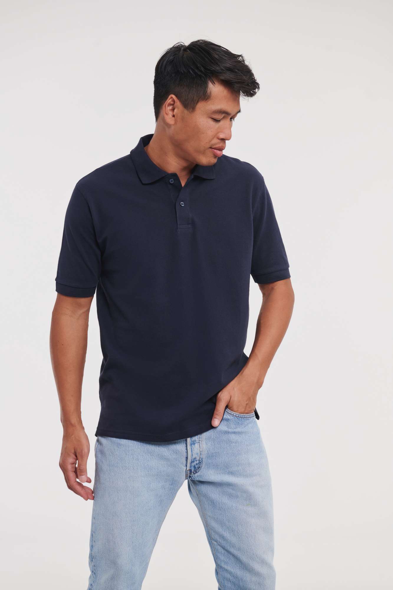 Russel Kurzarm-Polo-Shirt aus 100% Baumwolle, Bottle Green XL, Z569