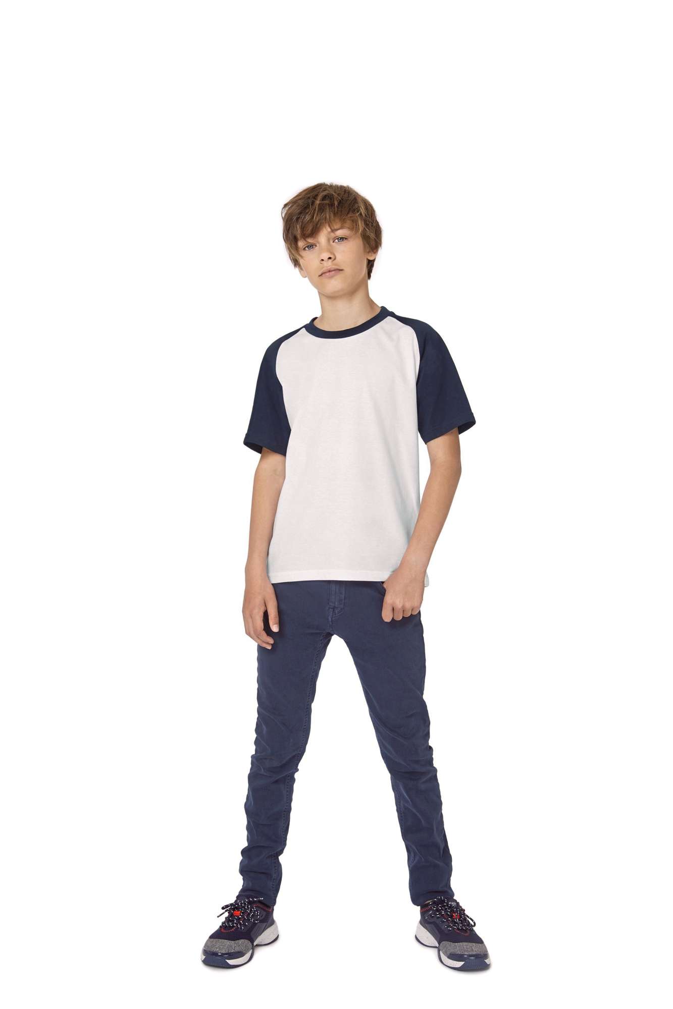 Kids' T-Shirt Baseball mit Raglanärmeln