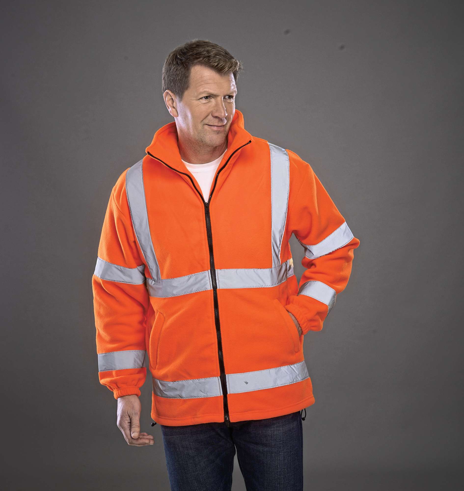 YOKO Sicherheitsjacke mit 3M™ Reflektoren, Hi-Vis Orange XL, YK08