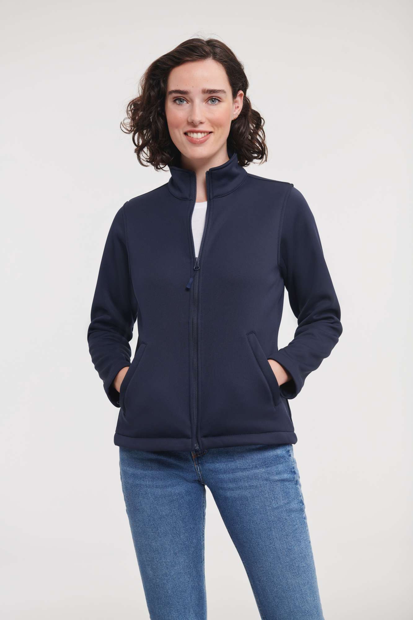 Russel Gestrickte Softshell-Jacke mit Fleecefutter, Black XL, Z040F