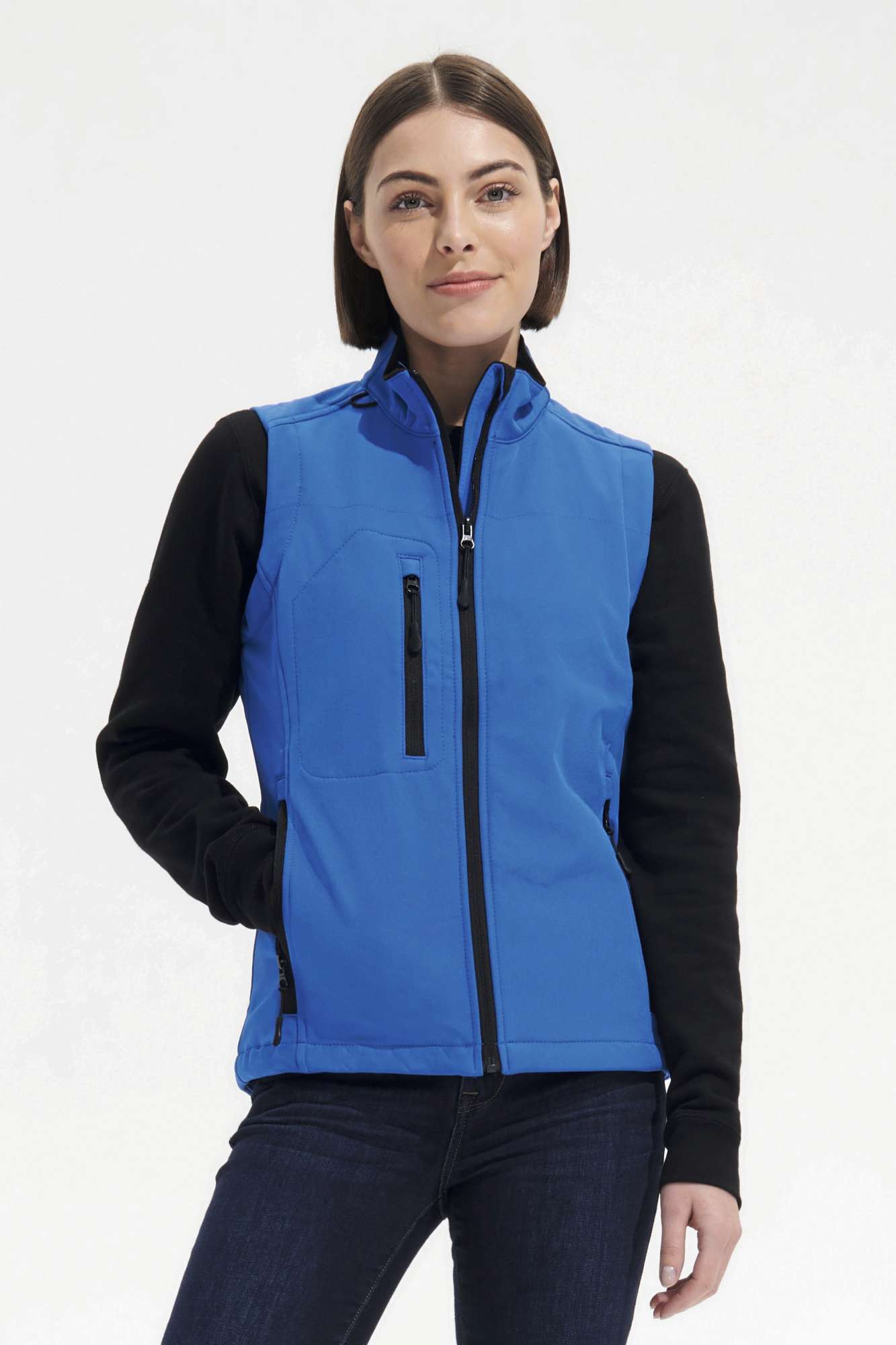 Softshell Weste mit Kordelzug für Damen