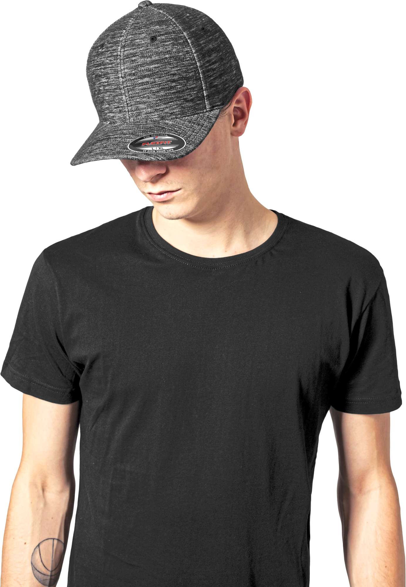 Twill Knit Flexfit Kappe mit 6 Panels