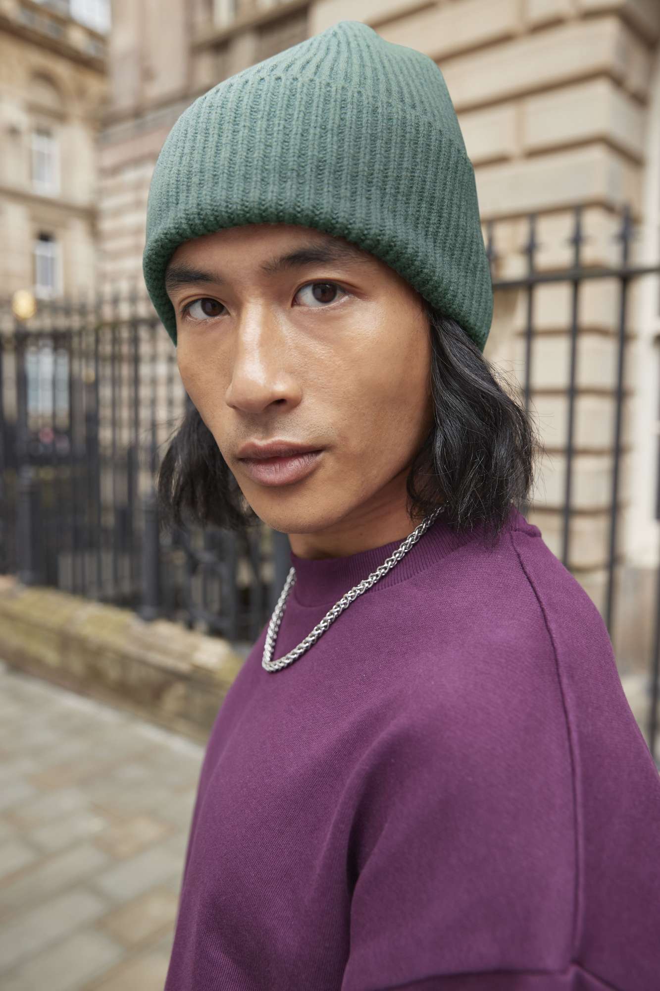 Oversized Beanie aus recyceltem Polyester