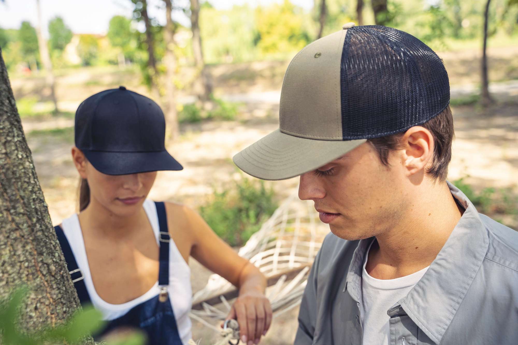 Atlantis Bryce Cap aus recyceltem Polyester-Twill, Black/White One Size, AT106