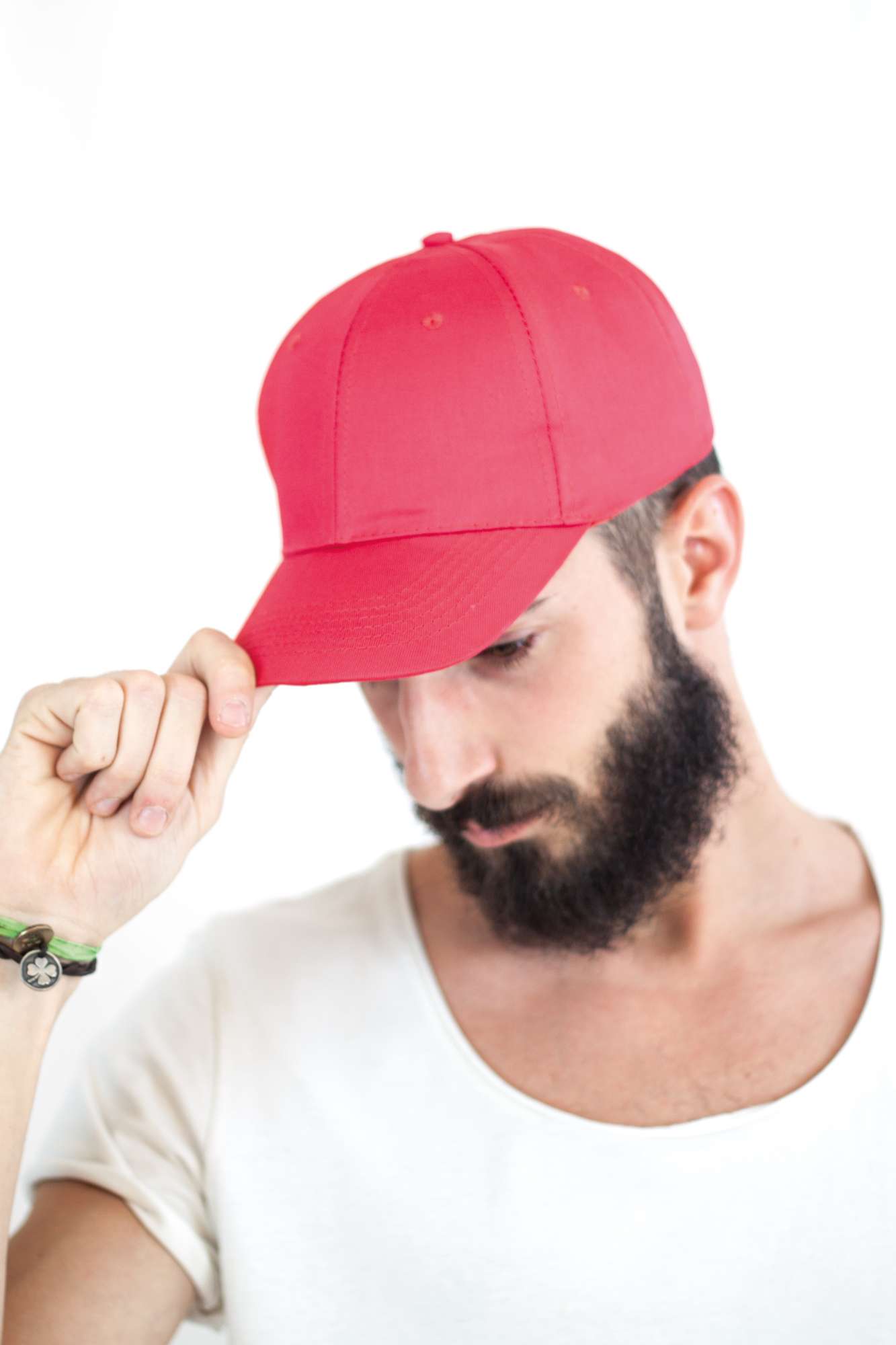 Baumwoll Six Panel Cap mit Klettverschluss