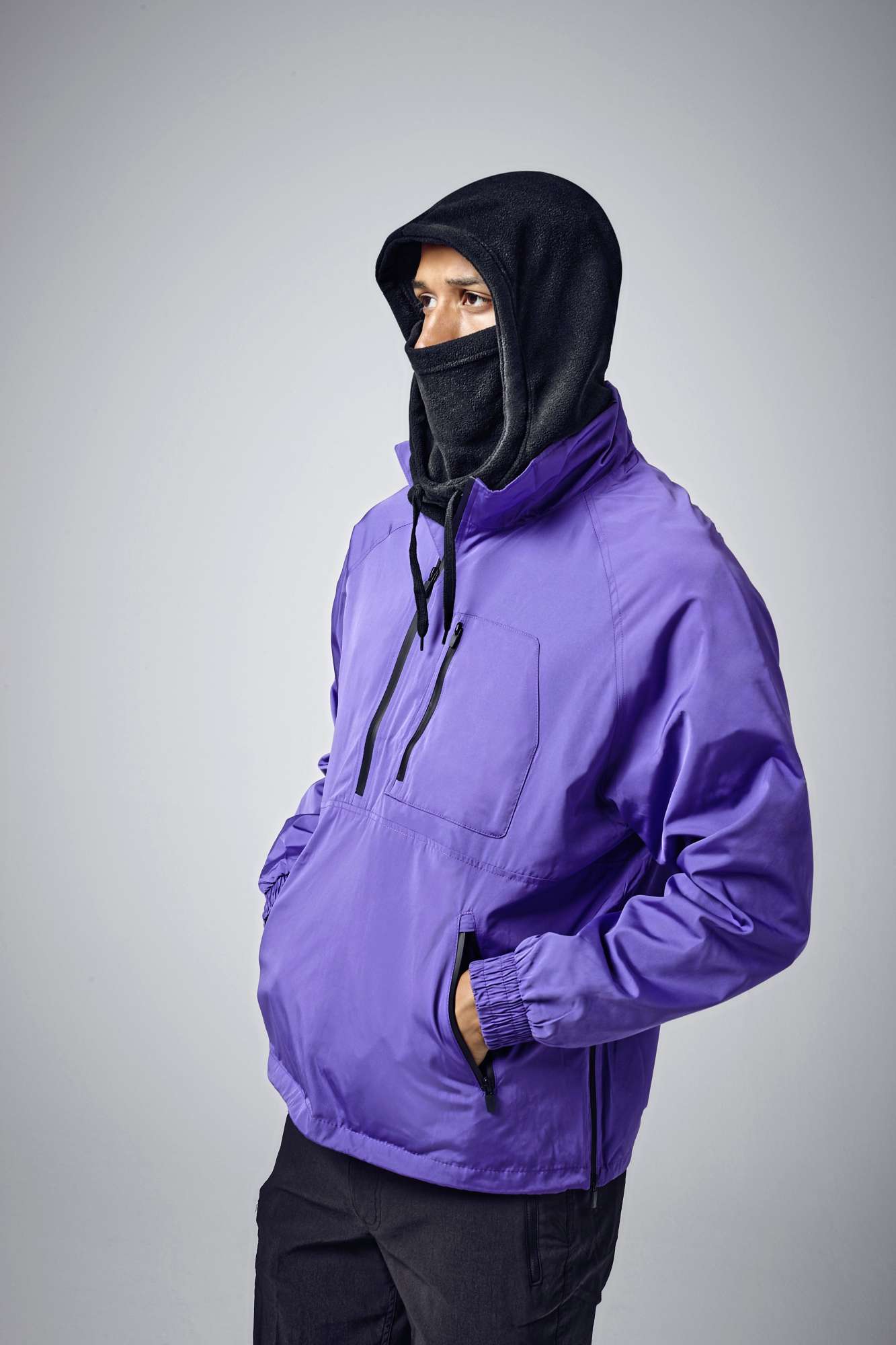 Recycelte Fleece-Kapuze mit Antipilling