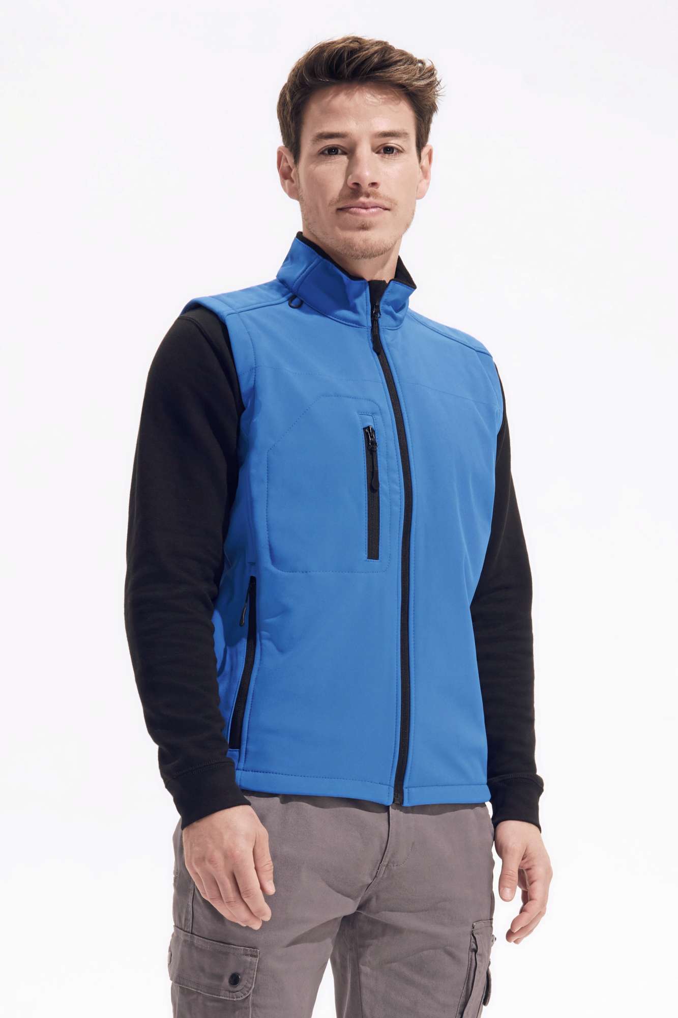 SOL´S Softshell Weste wasserdicht atmungsaktiv für Herren, Royal Blue 241 L, L846