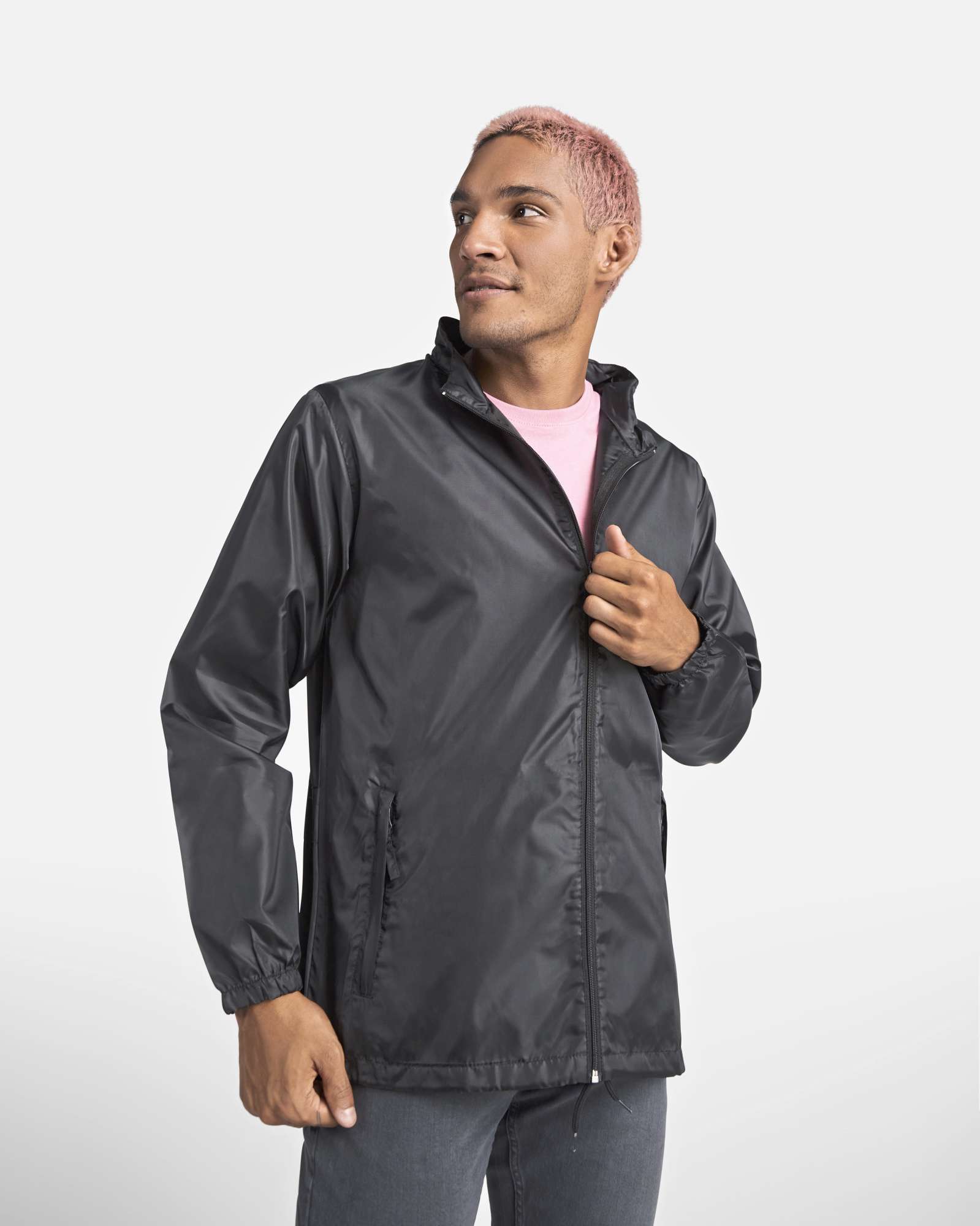 Regenjacke Island mit Kapuze und Taschen