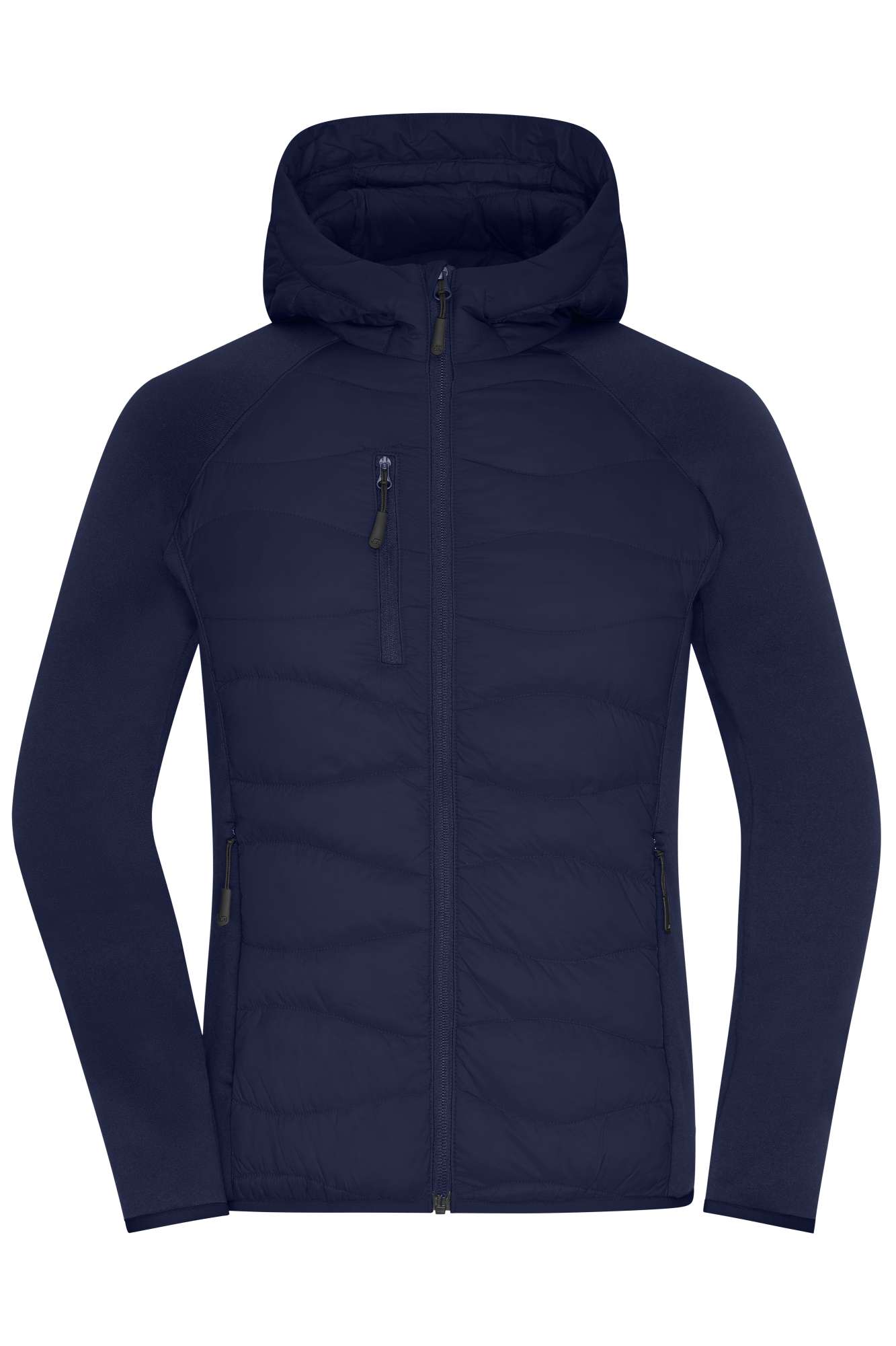 James&Nicholson Hybridjacke mit Sorona Wattierung für Damen, Red/Black XL, JN1329