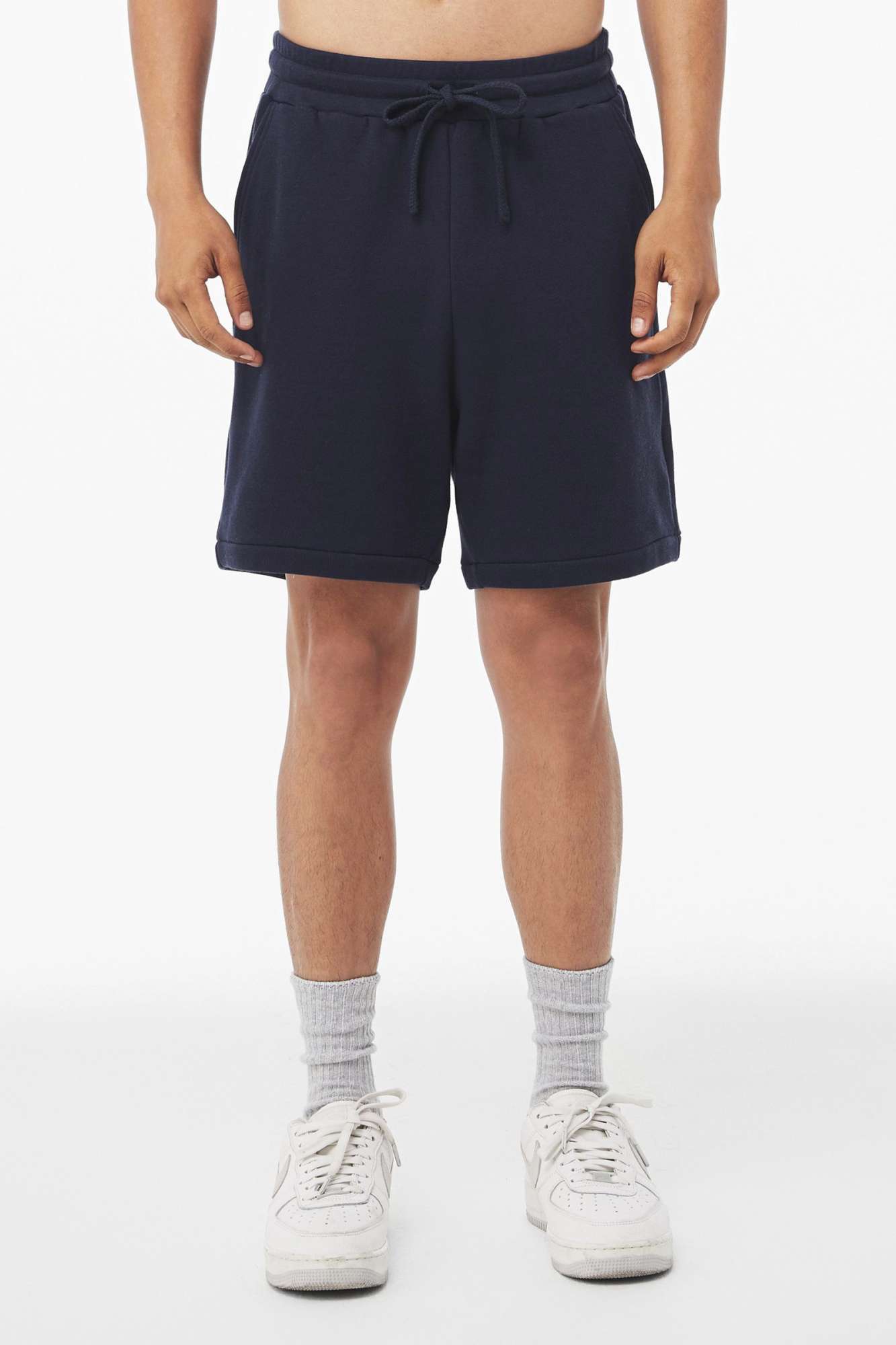 Canvas Sponge Fleece Sweatshorts mit Kordelzug, Tan XL, CV3724