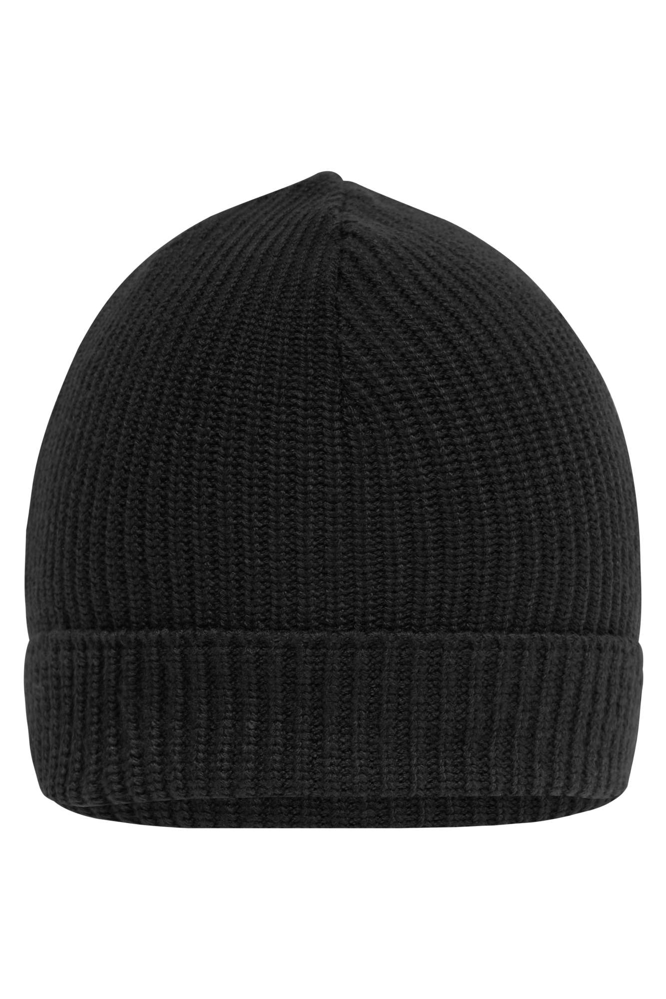 Nachhaltige Strickmütze mit Ripp-Design