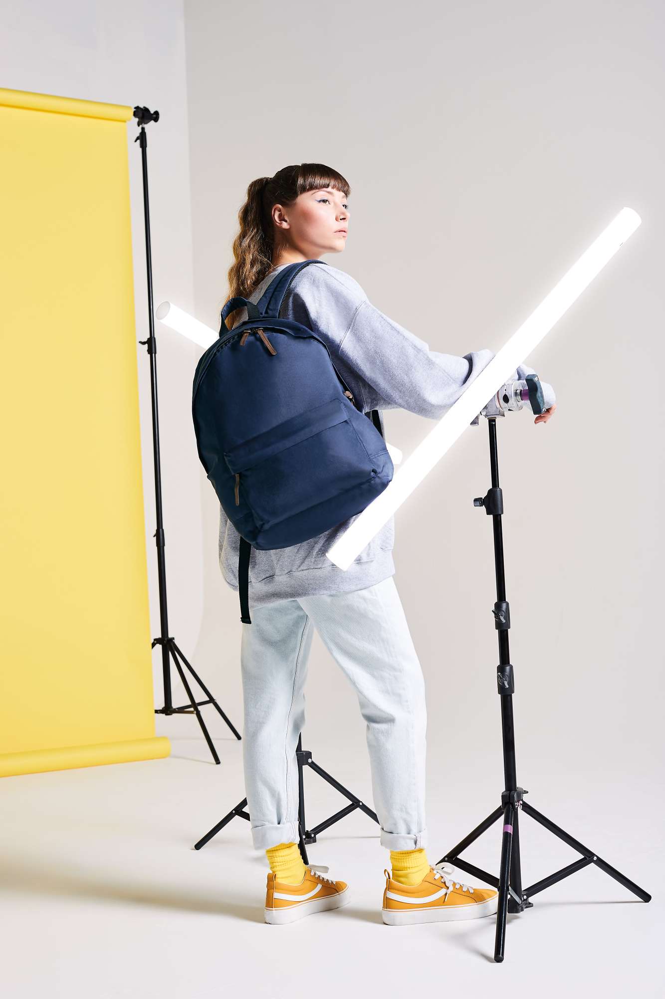 Campus Laptop Rucksack mit PU-Akzenten