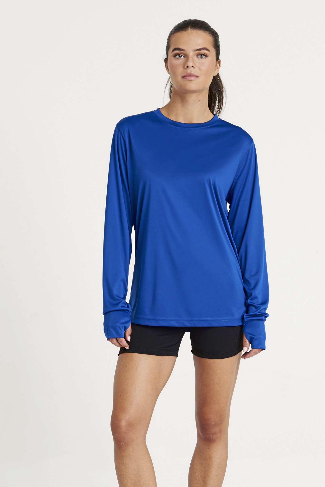Langarm Active T-Shirt mit Reißverschluss