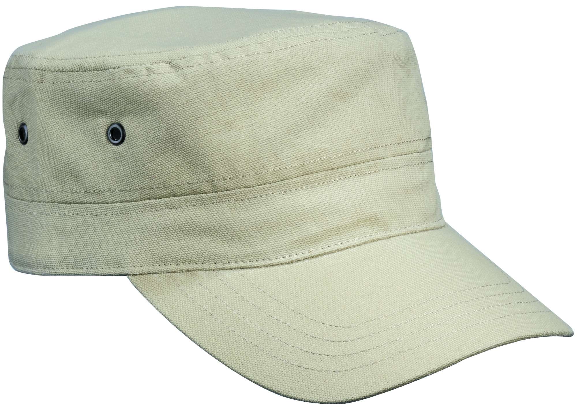 Militär-Cap aus Baumwollcanvas mit Velcro