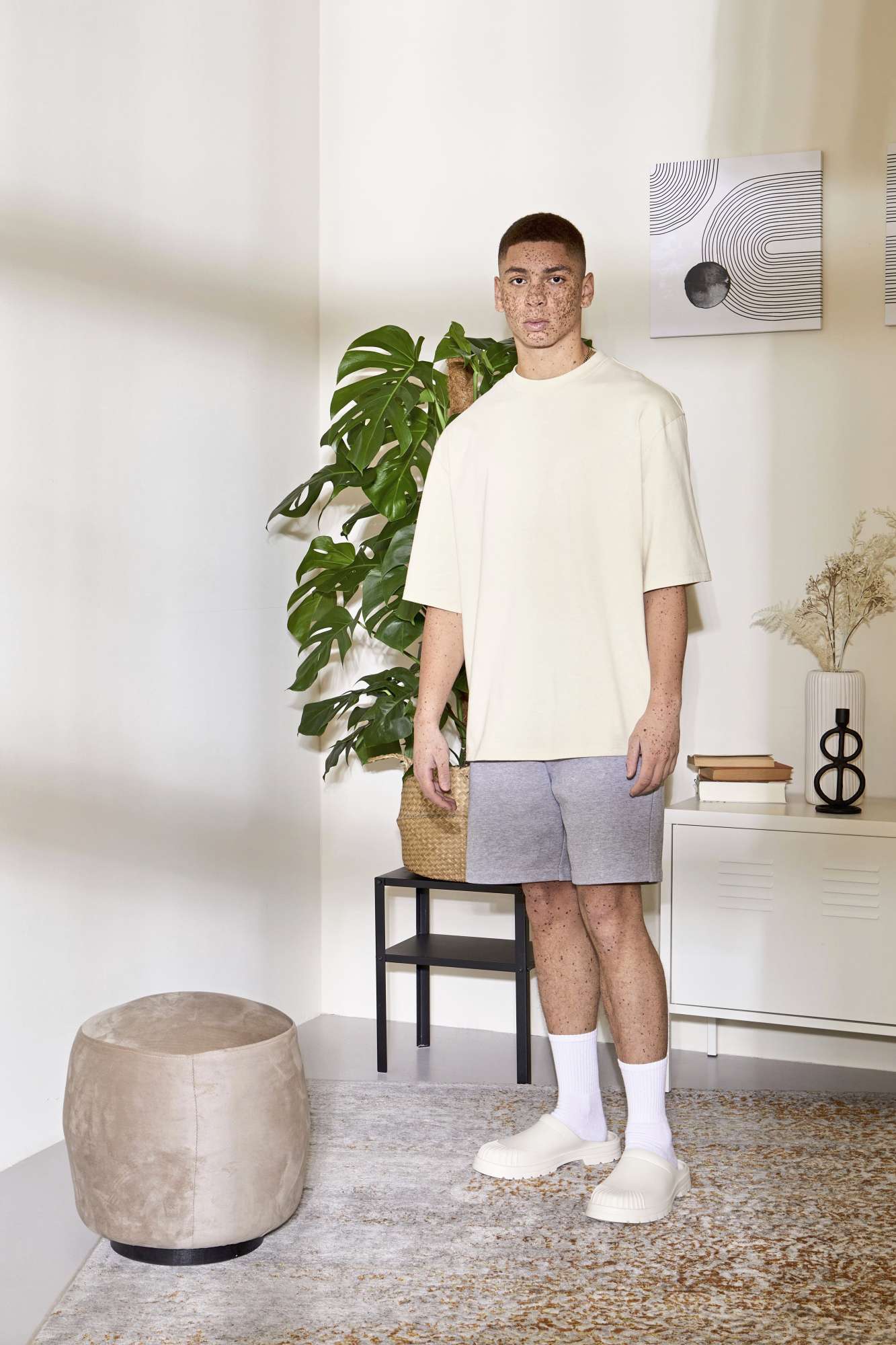 Ultra Heavy Baumwoll-Sweatshorts mit Kordelzug