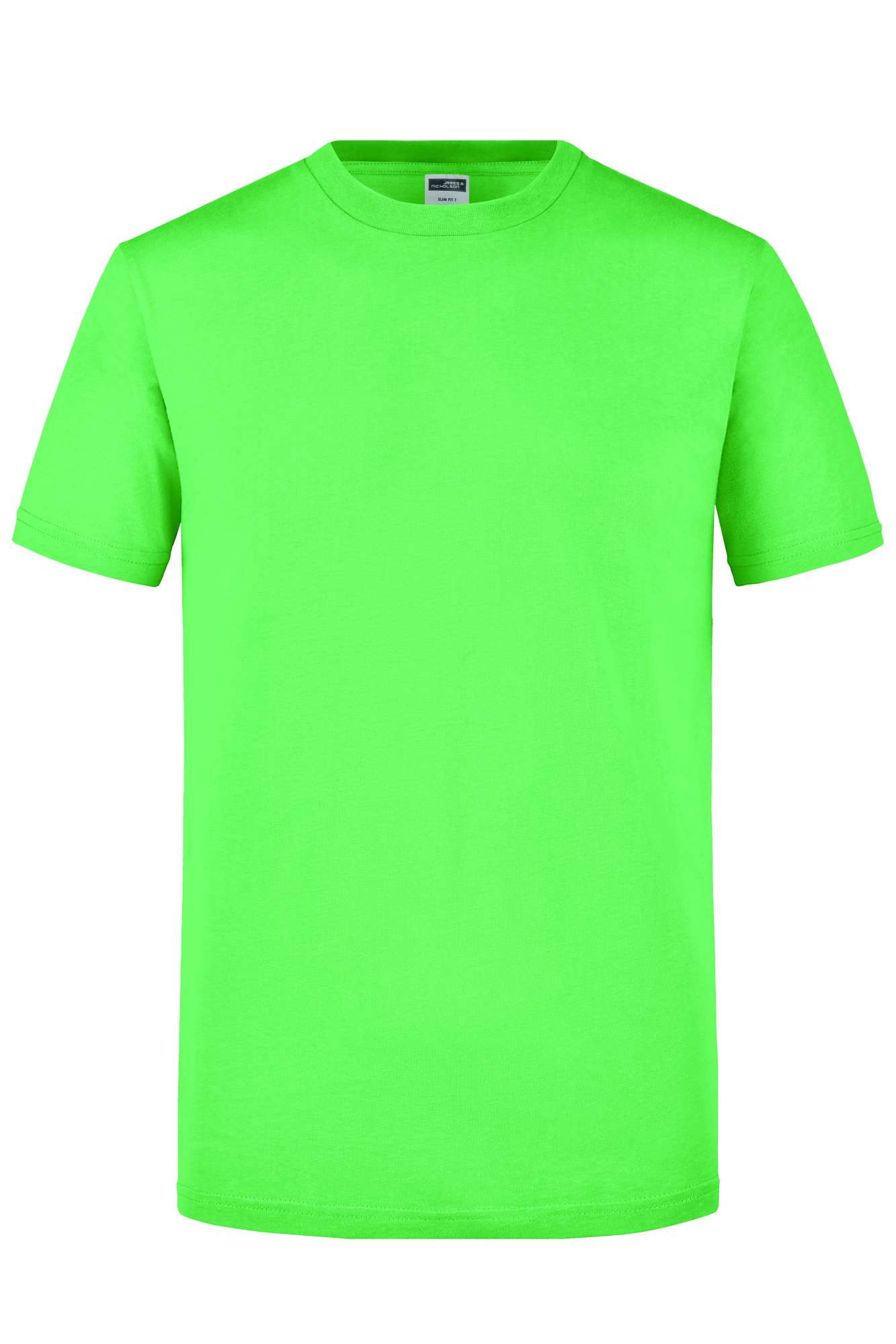 Slim Fit Rundhals-T-Shirt Baumwolle für Herren