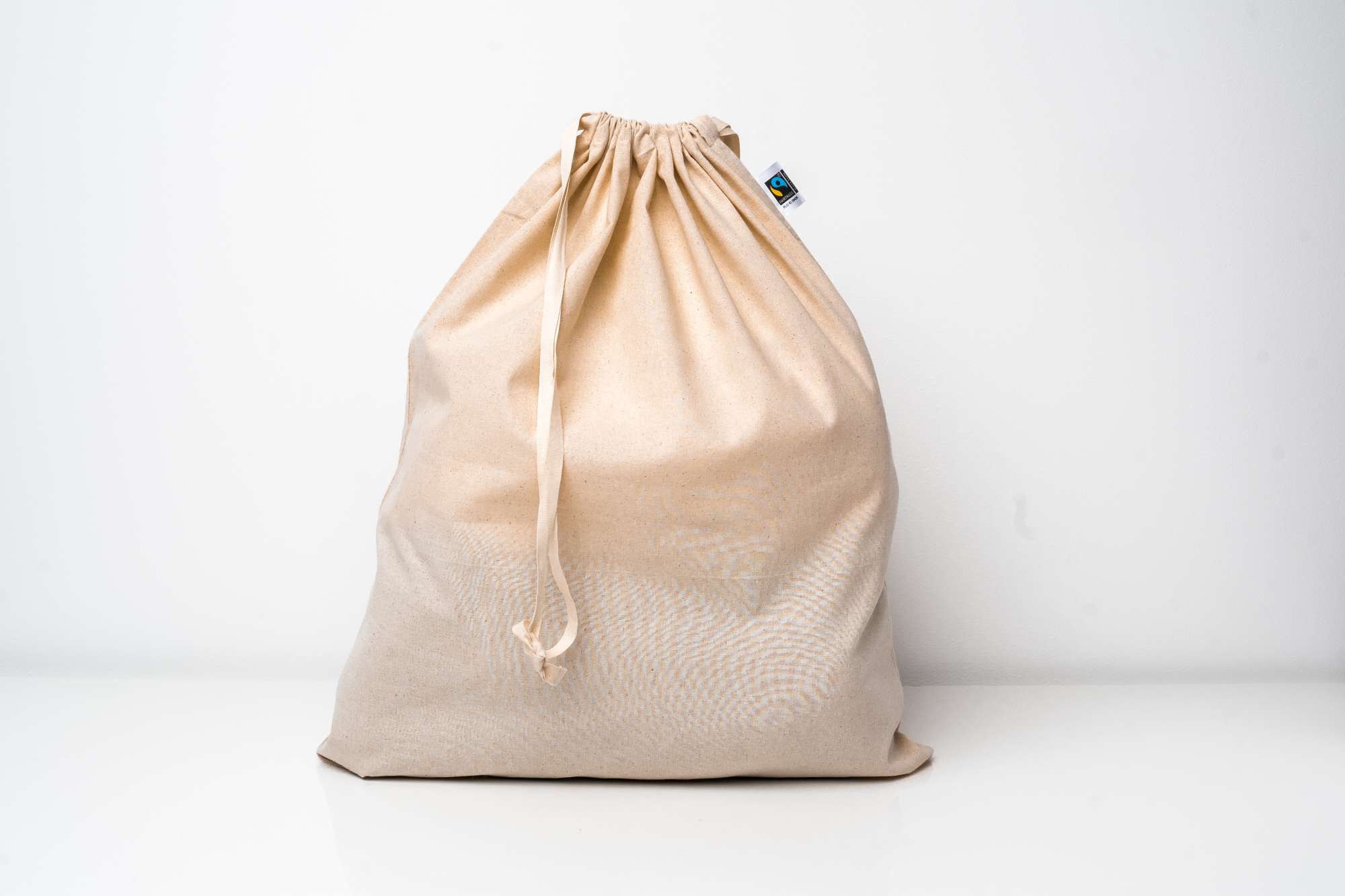 Fairtrade Bio-Baumwollbeutel mit Zuziehband