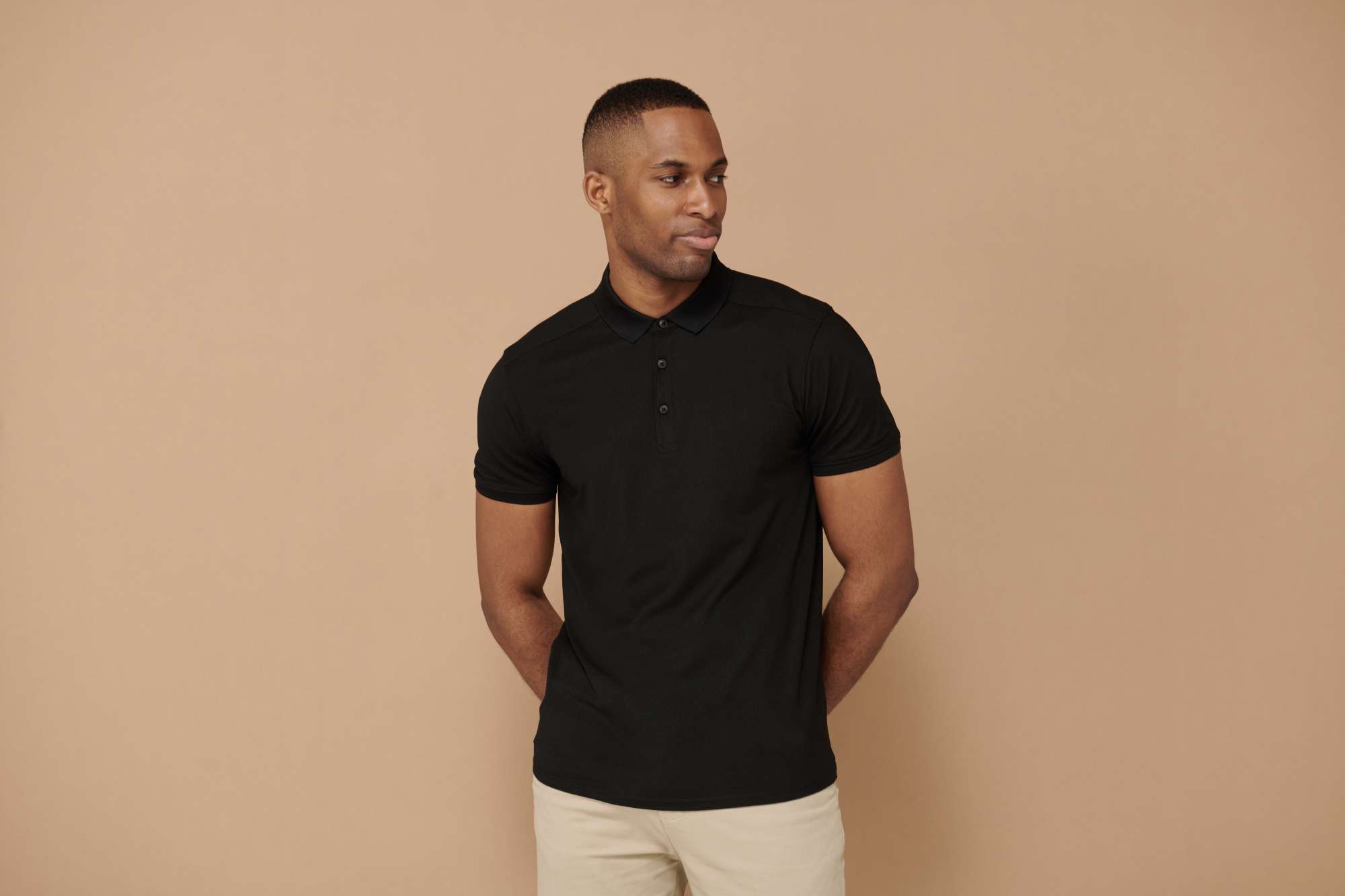 Slim Fit Polo mit Wicking-Finish für Herren