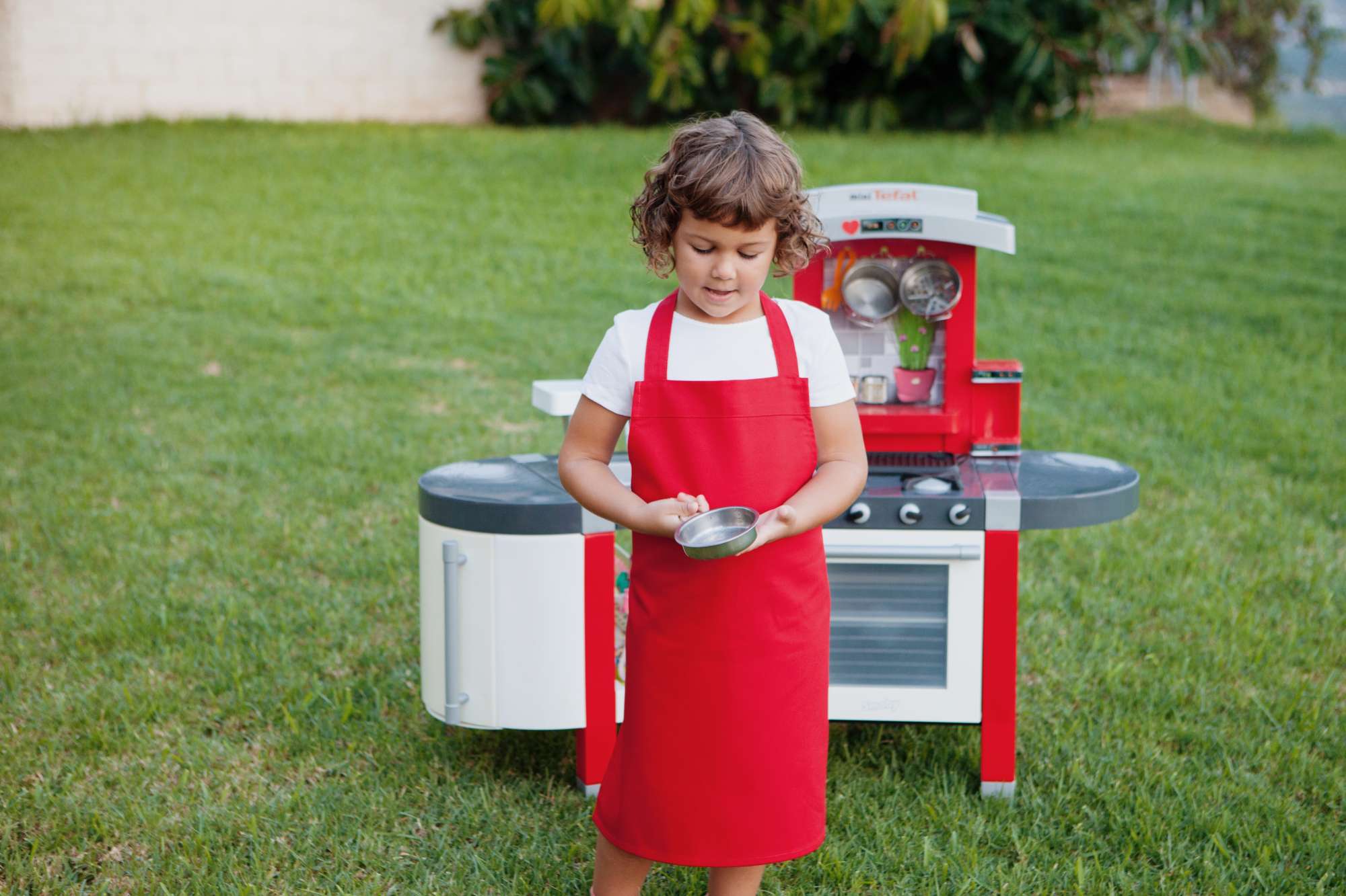 Klassische Kinder-Grillschürze aus Baumwolle