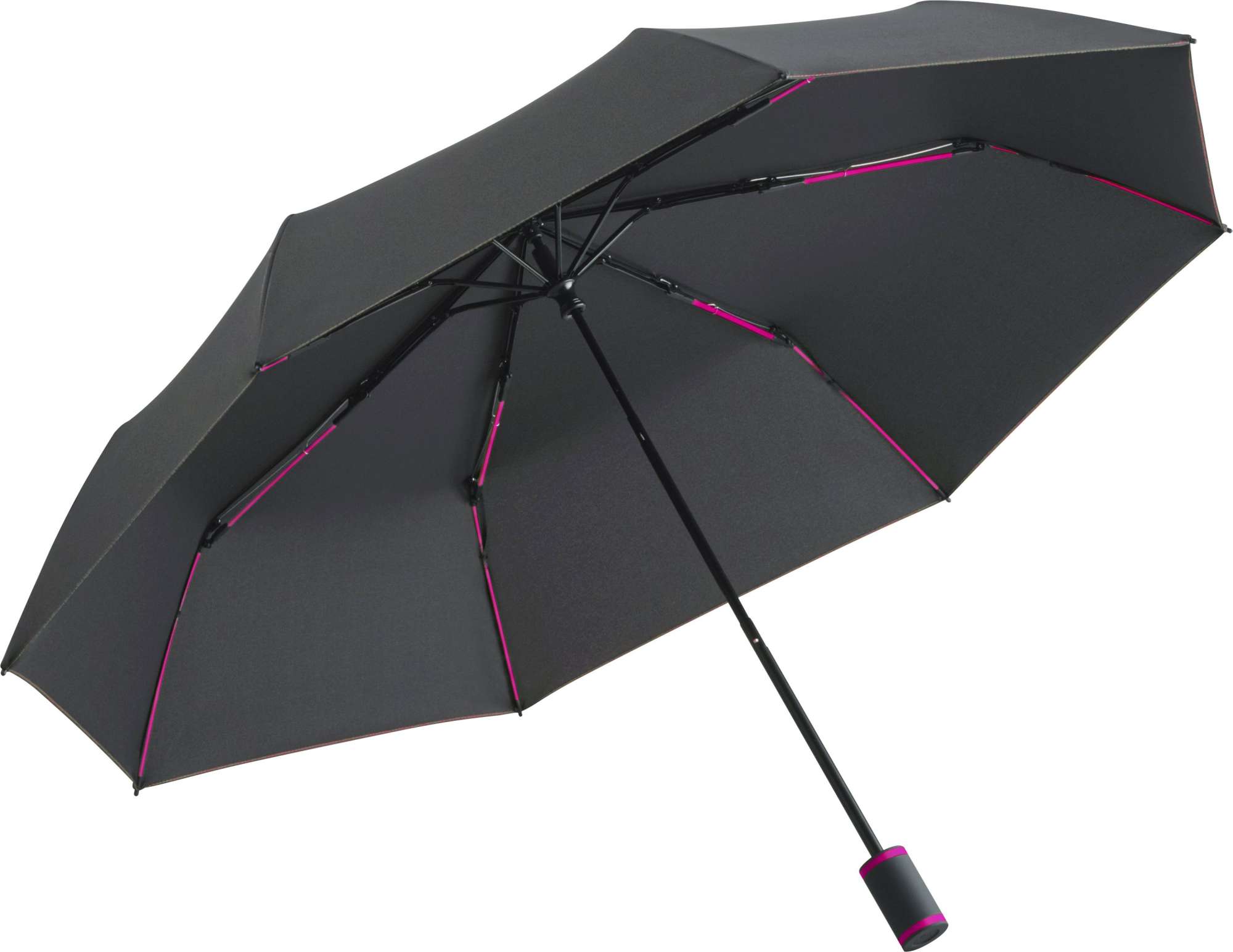 FARE®-Mini Style Taschenschirm Schwarz Windproof