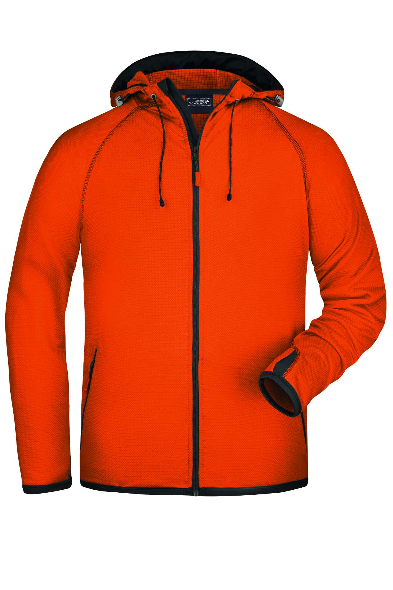 Fleece Kapuzenjacke mit Alloverdruck für Herren